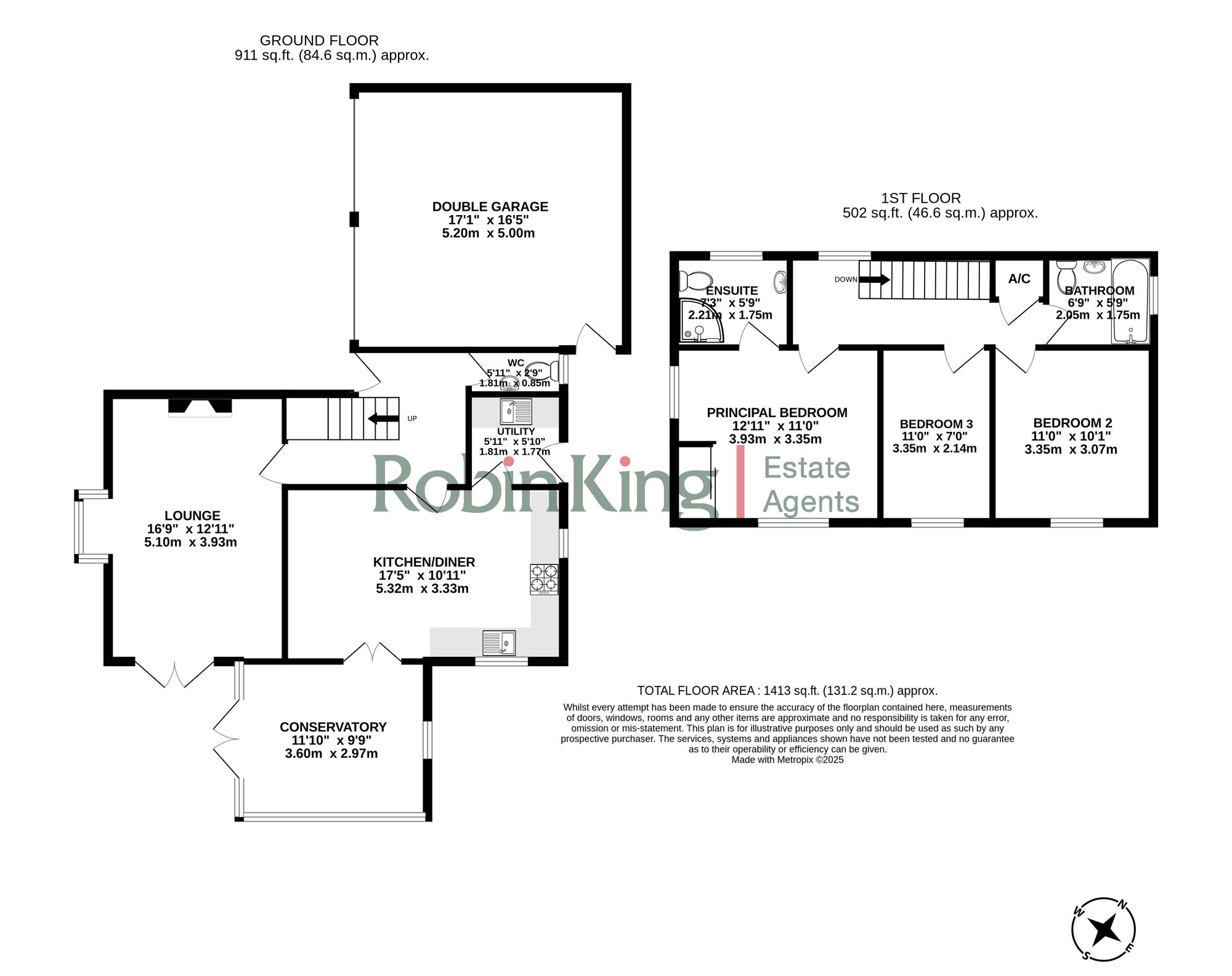Floorplan for Broadoak Road, Langford, BS40