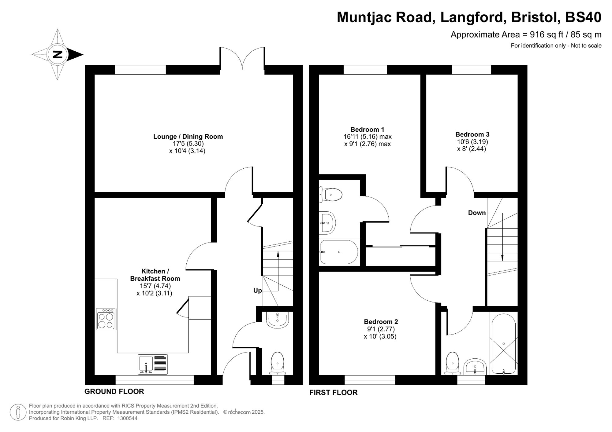 Floorplan for Muntjac Road, Langford, BS40