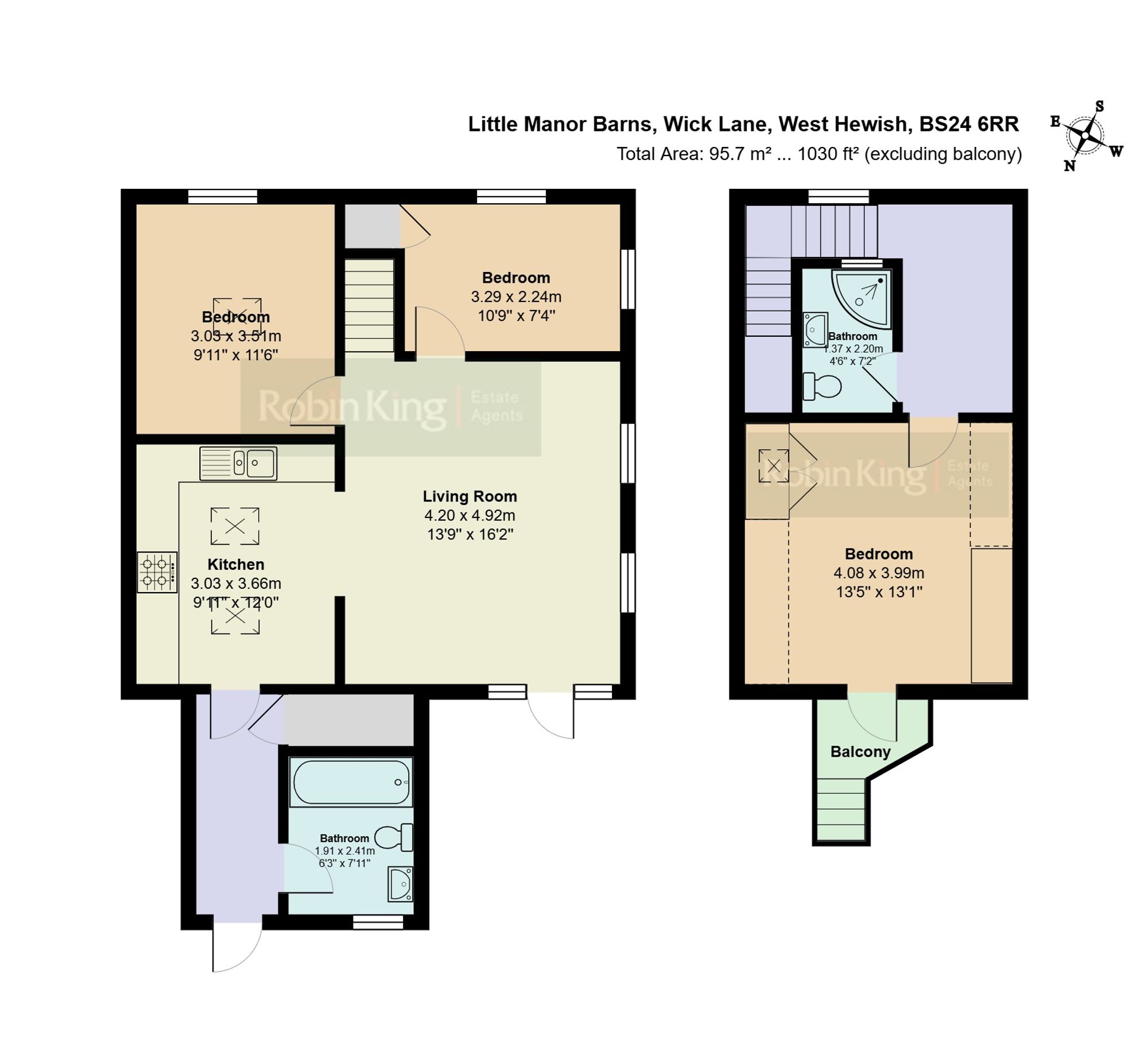 Floorplan for West Hewish, Little Manor Barns, BS24