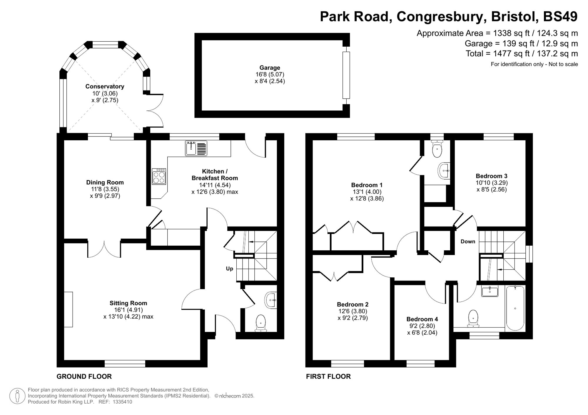 Floorplan for Park Road, Congresbury, BS49