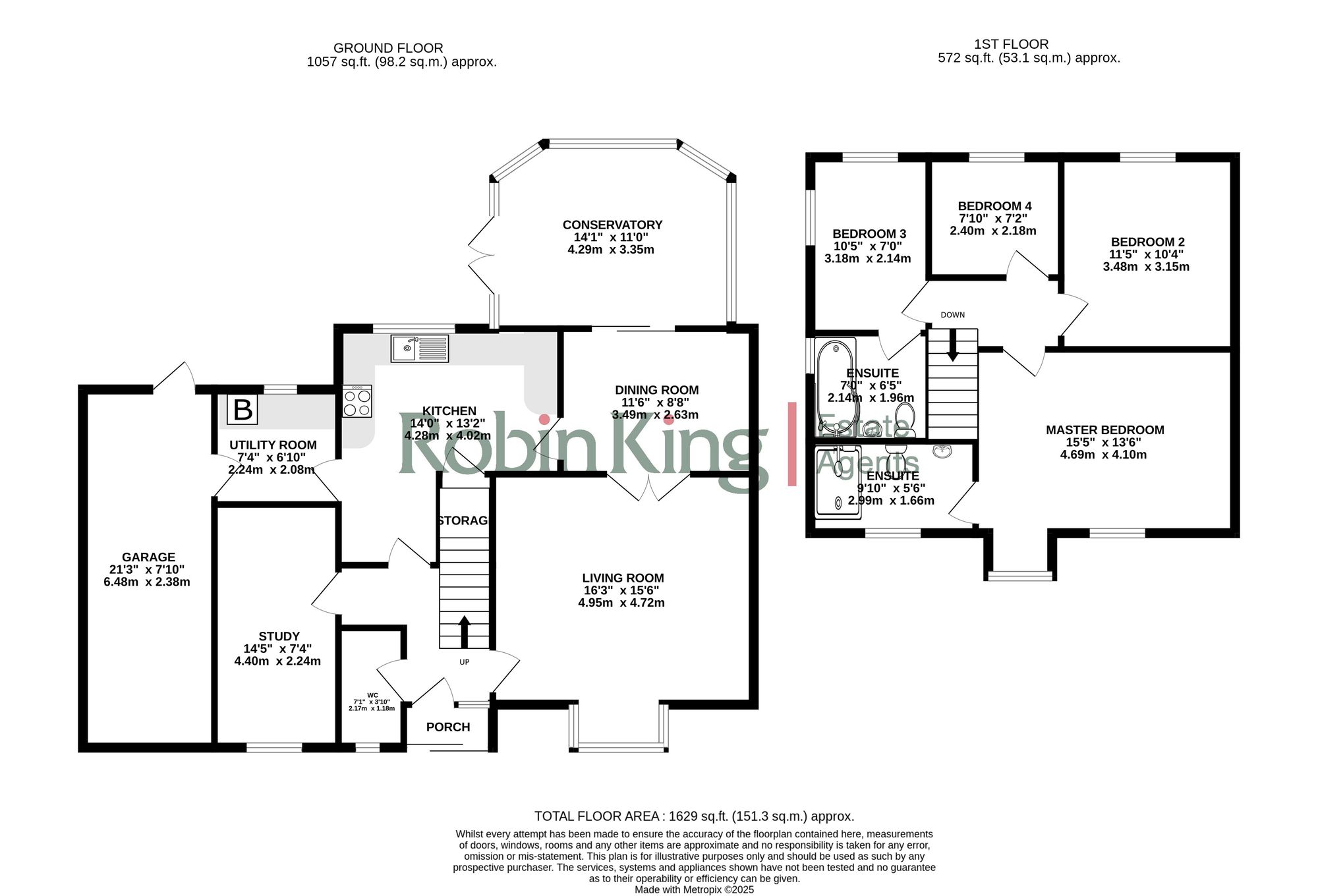 Floorplan for Rowan Way, Langford, BS40