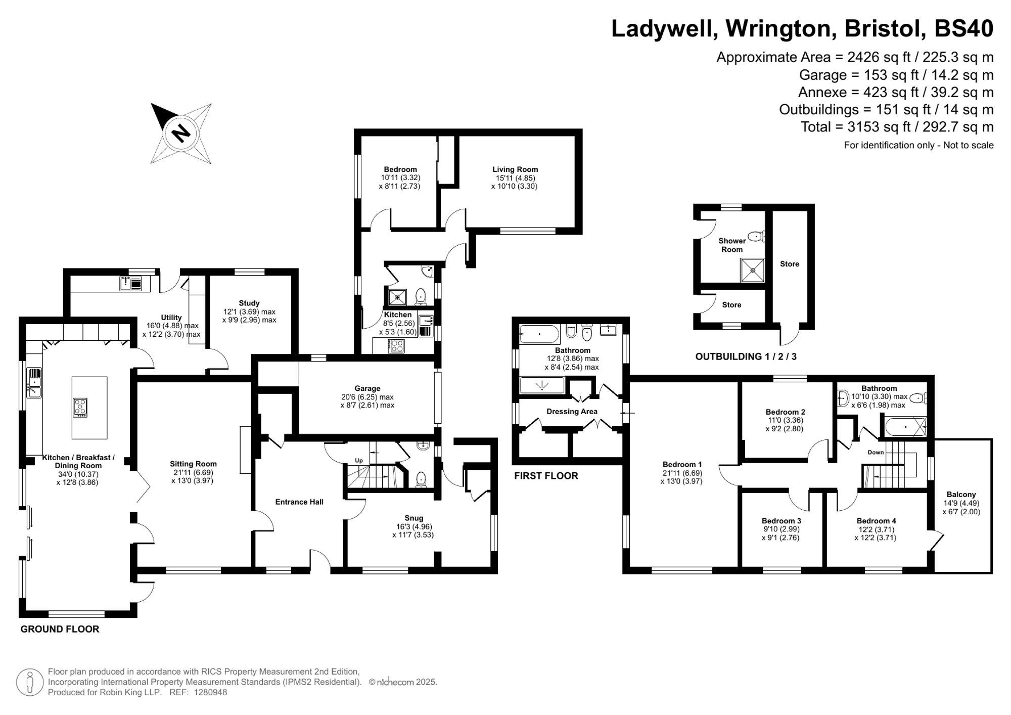 Floorplan for Ladywell, Wrington, BS40
