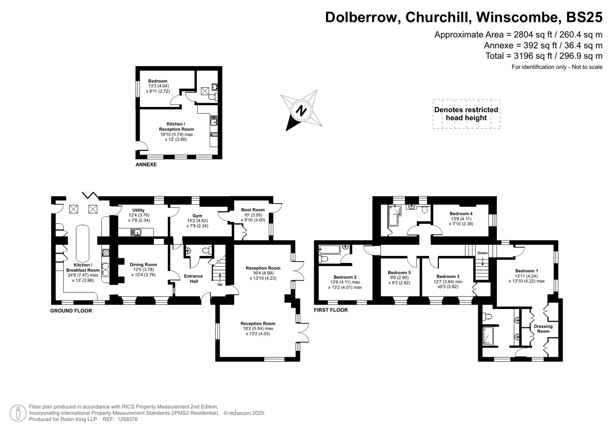 Floorplan for Dolberrow, Churchill, BS25