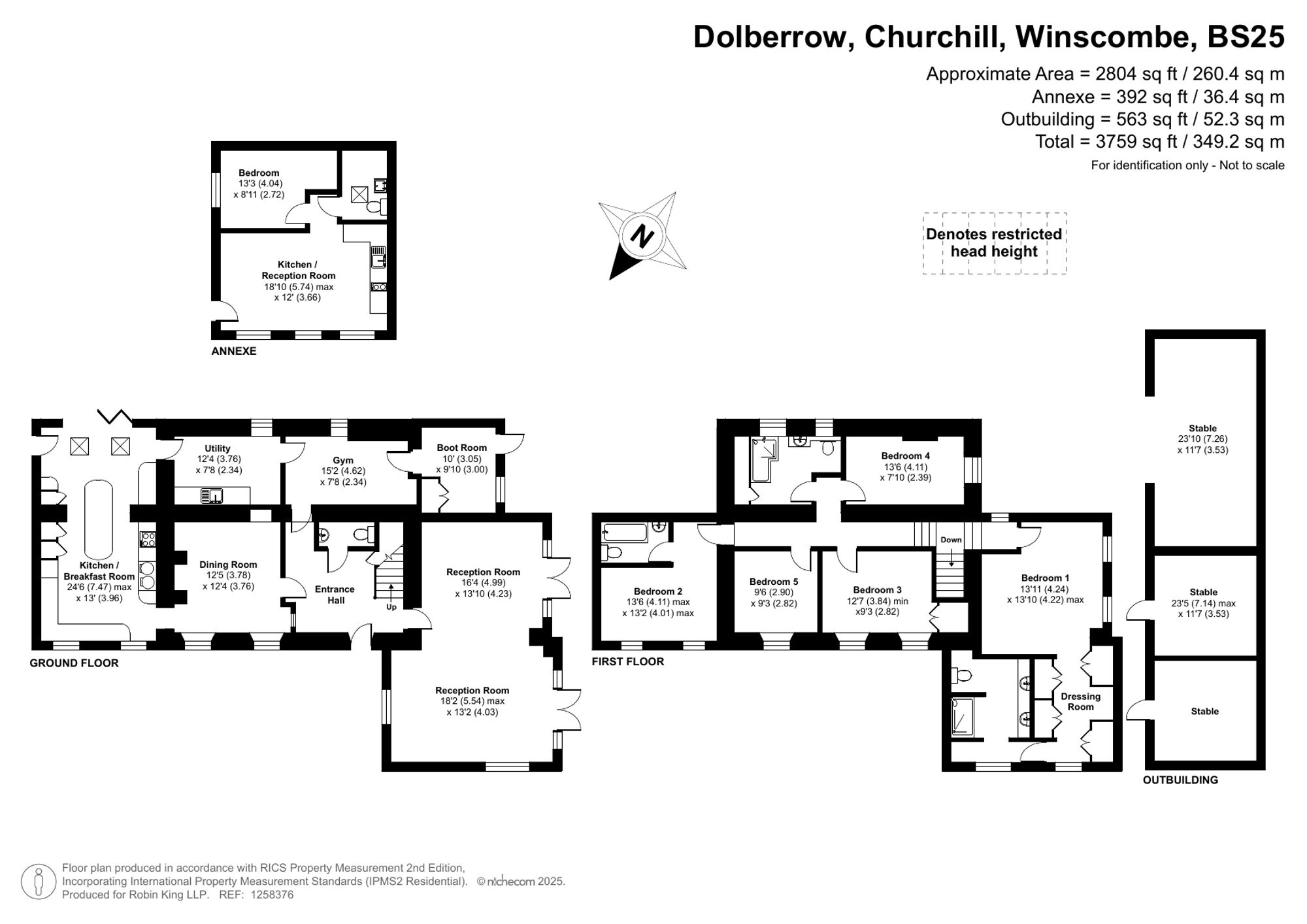 Floorplan for Dolberrow, Churchill, BS25