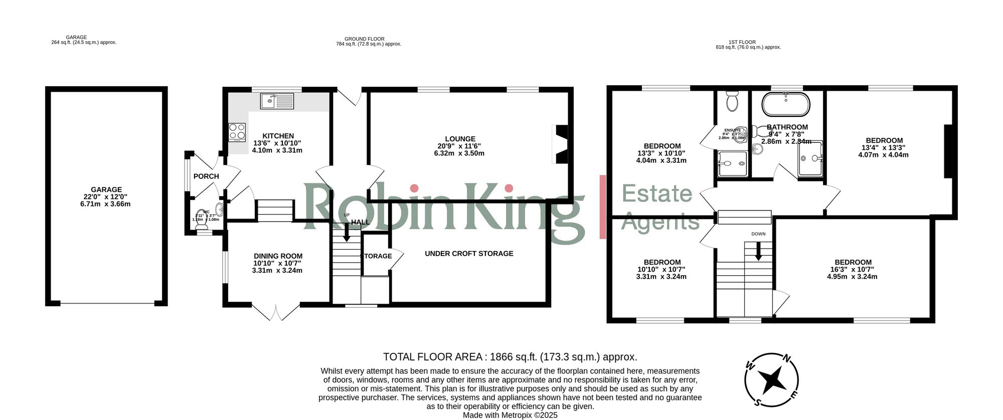 Floorplan for Upper Church Lane, Hutton, BS24