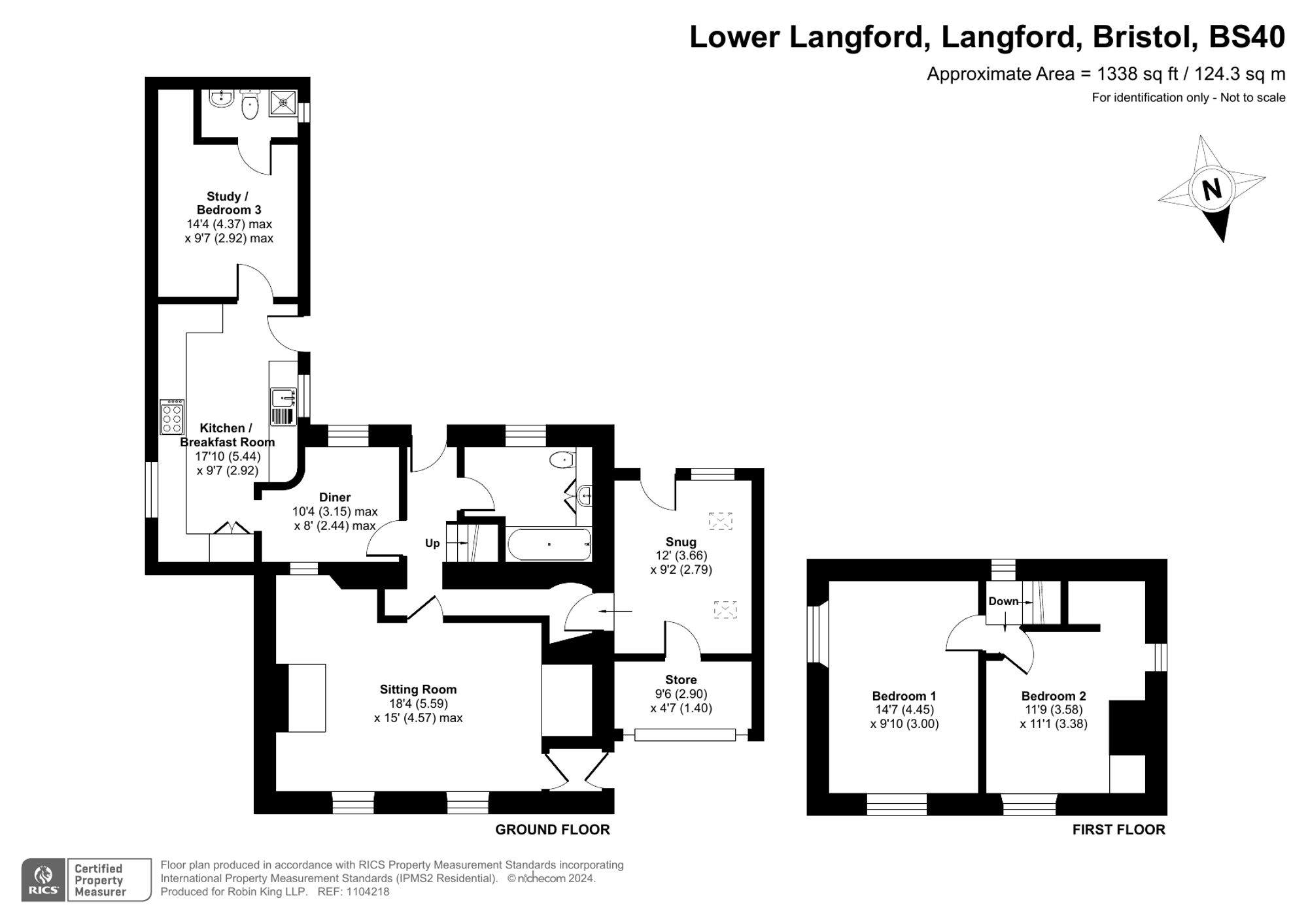 Floorplan for A charming 3/4 bedroom character cottage in a central village location