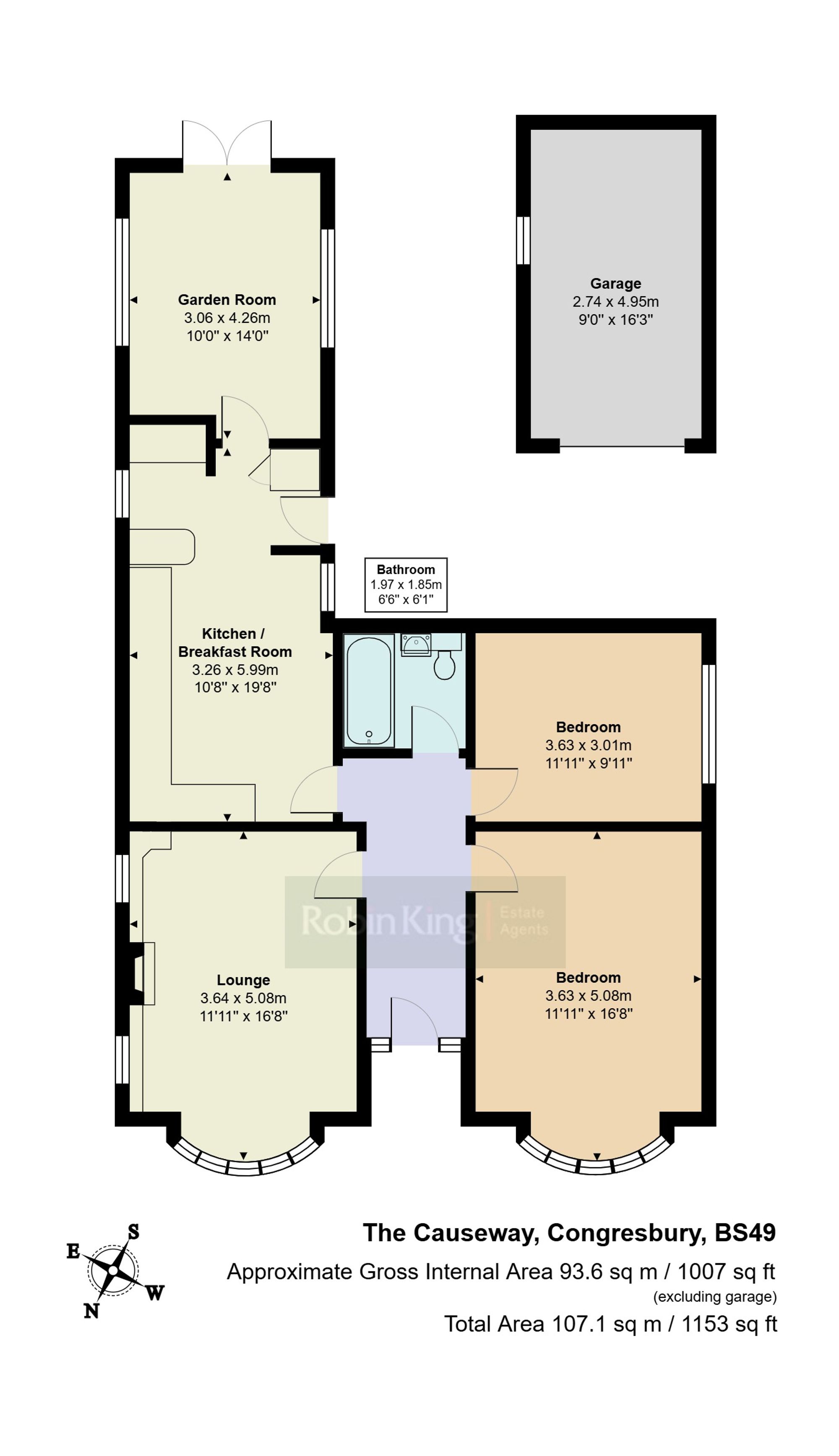 Floorplan for The Causeway, Congresbury, BS49