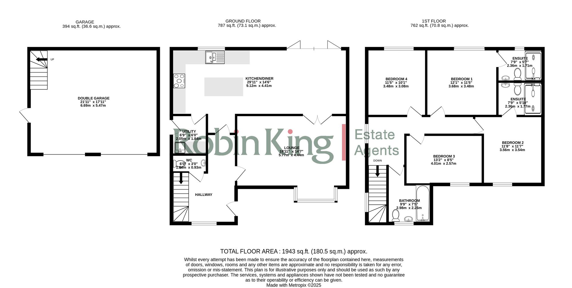 Floorplan for Three Acres Court, Churchill, BS25