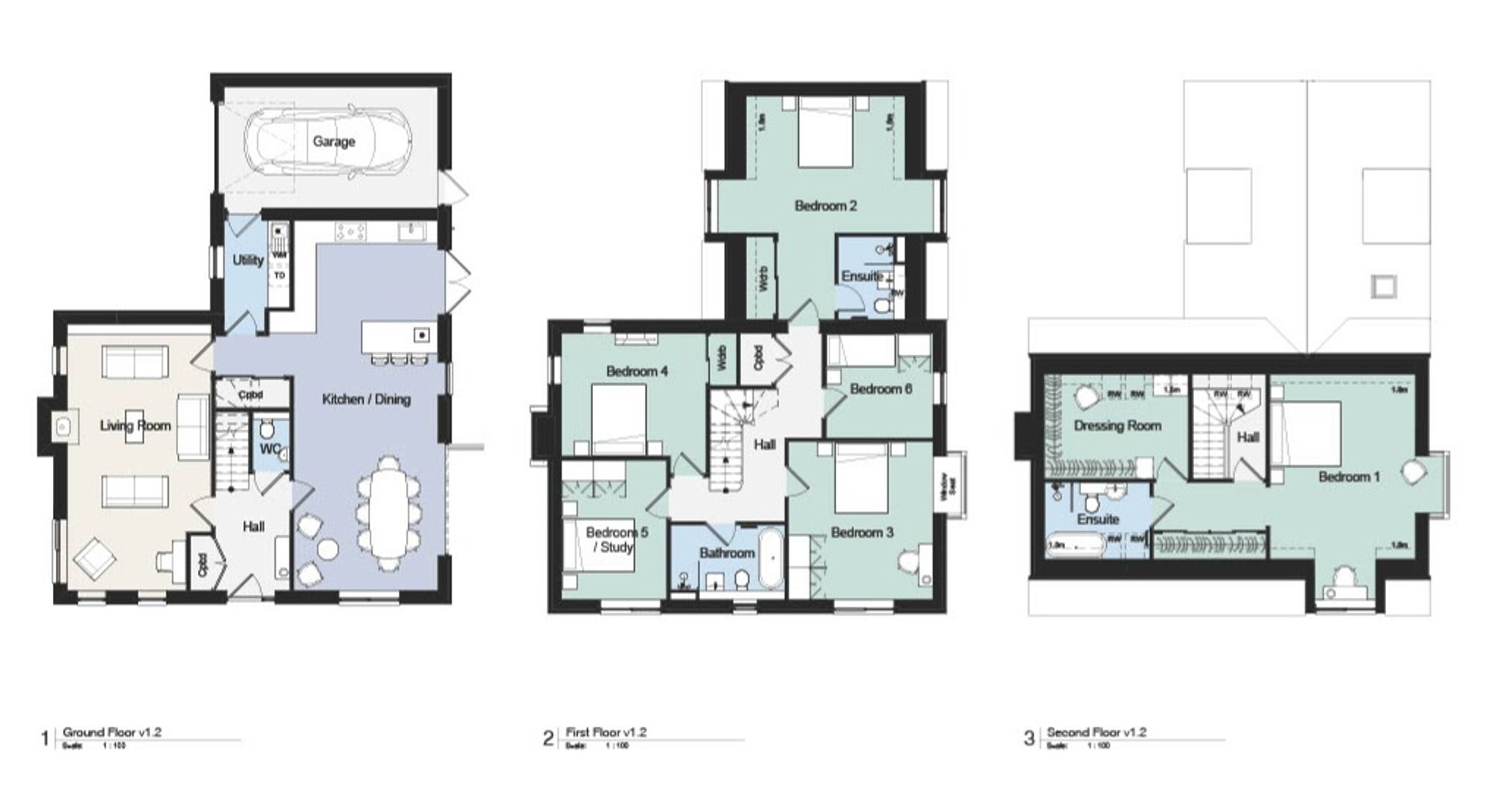 Floorplan for Horse Shoe Cottage, Paddock Rise, Blagdon, BS40 - Custom self-build