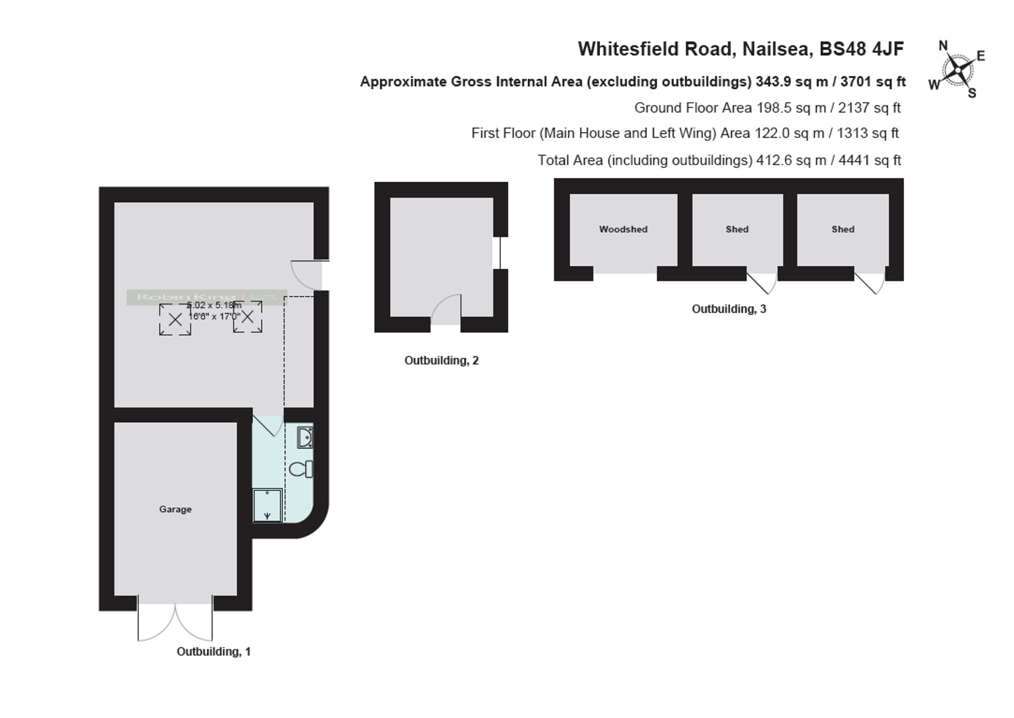 Floorplan for Wareham Lodge, 71 Whitesfield Road, Nailsea, BS48