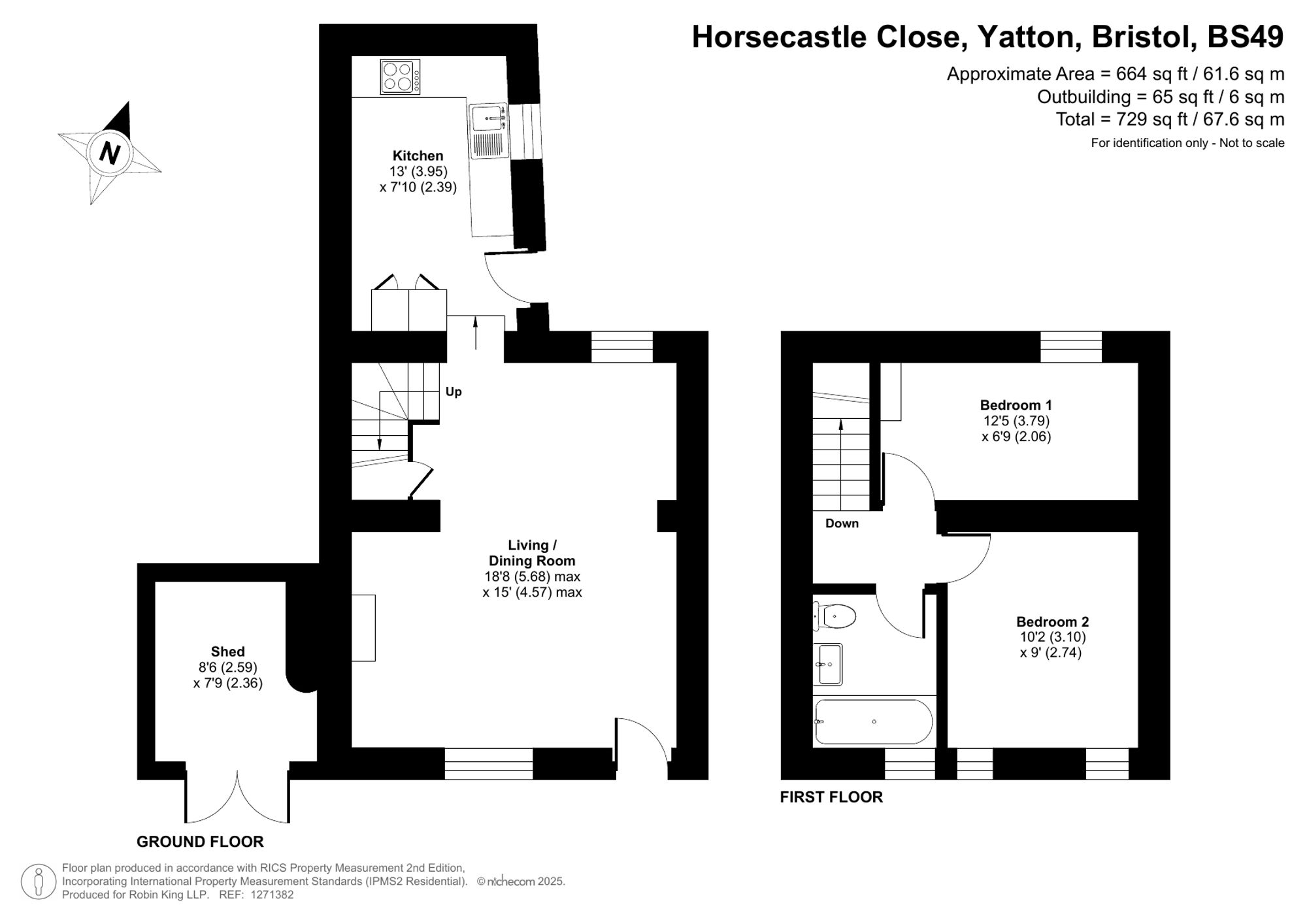 Floorplan for Horsecastle Close, Yatton, BS49