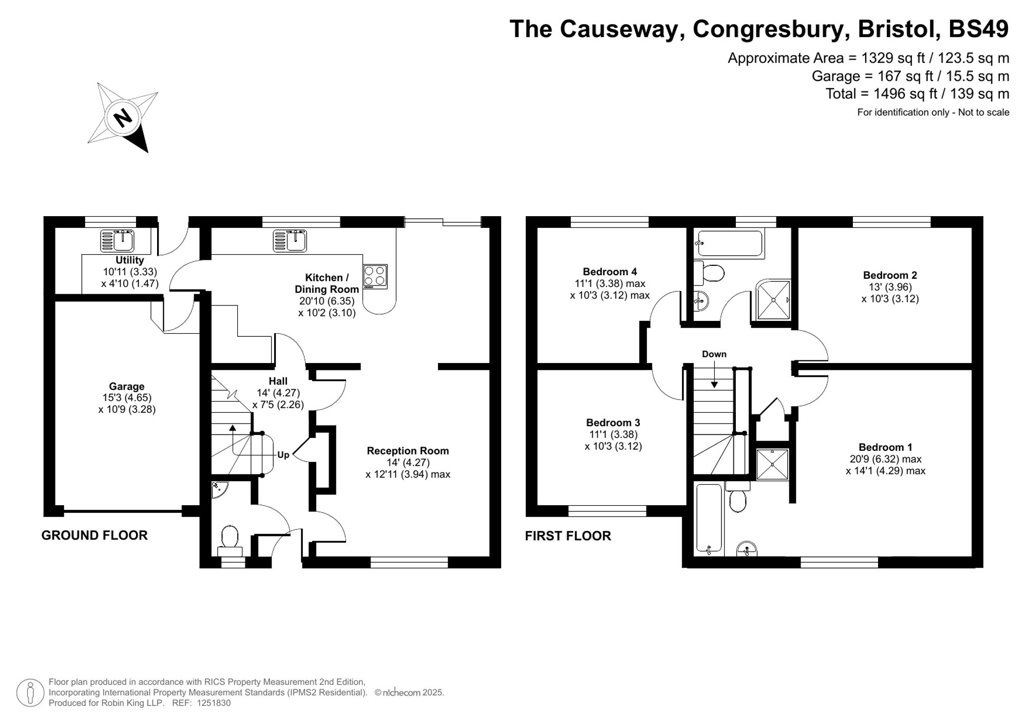 Floorplan for The Causeway, Congresbury, BS49