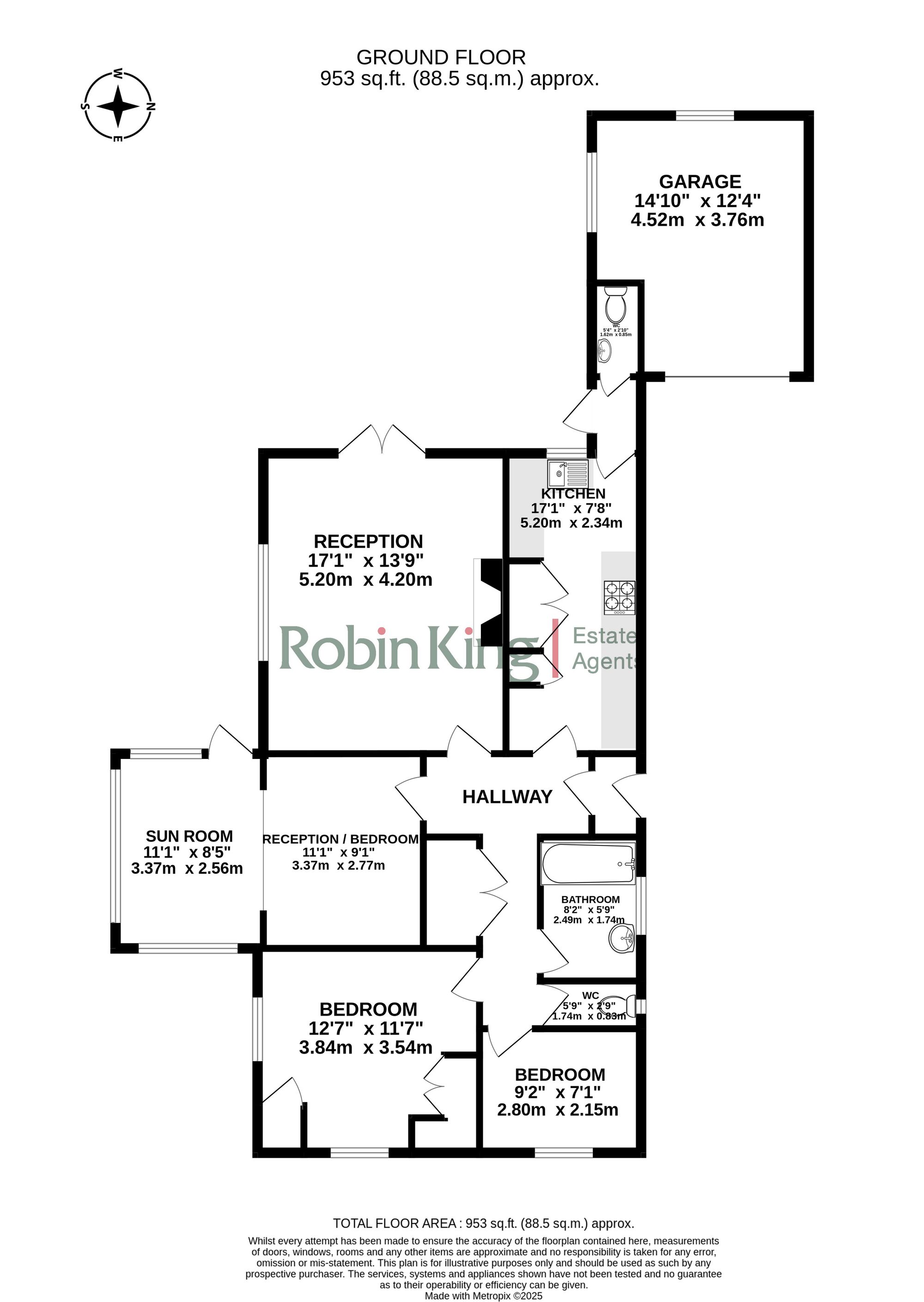 Floorplan for The Drive, Churchill, BS25