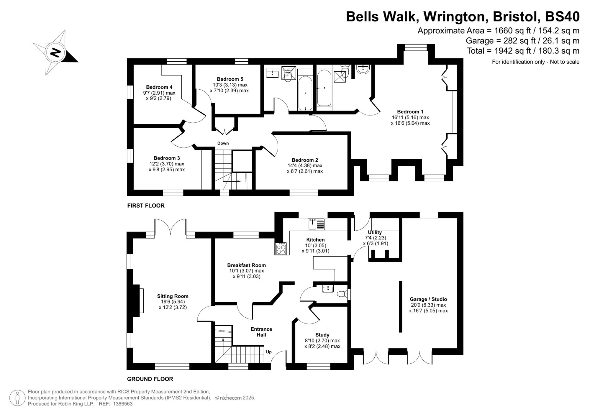 Floorplan for Bells Walk, Wrington, BS40