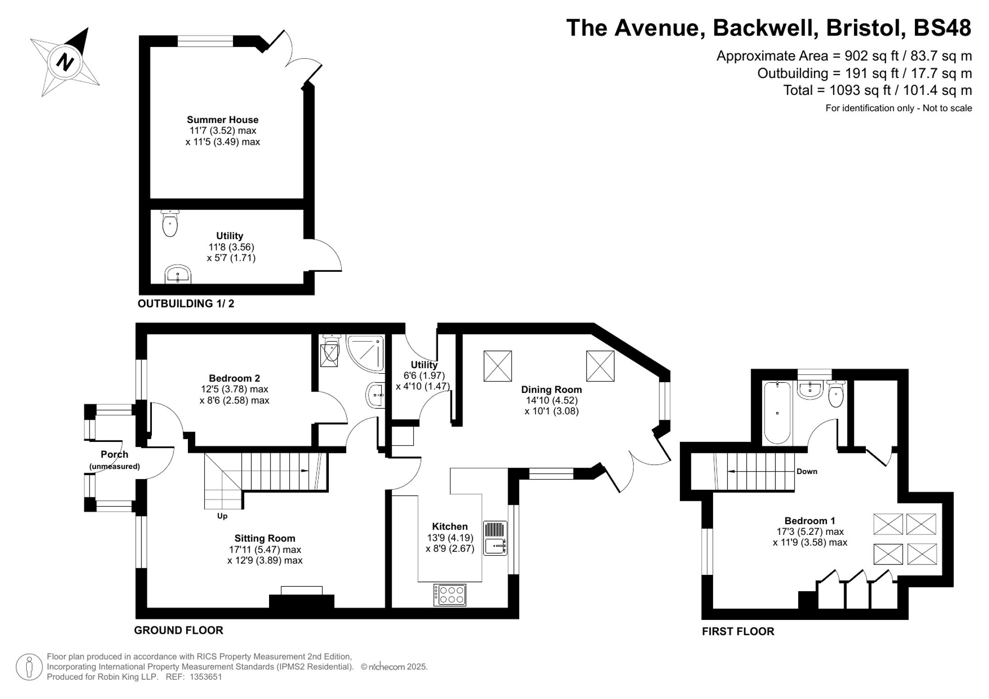Floorplan for Lavender Cottage, The Avenue, Backwell, Bristol