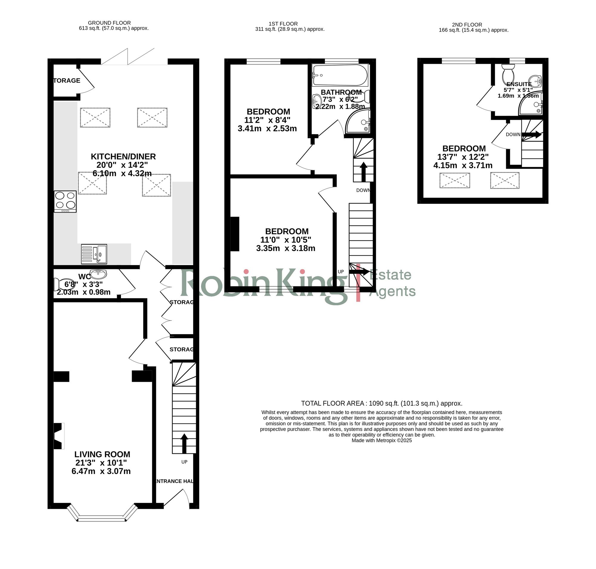 Floorplan for Glen Yeo Terrace, Congresbury, BS49