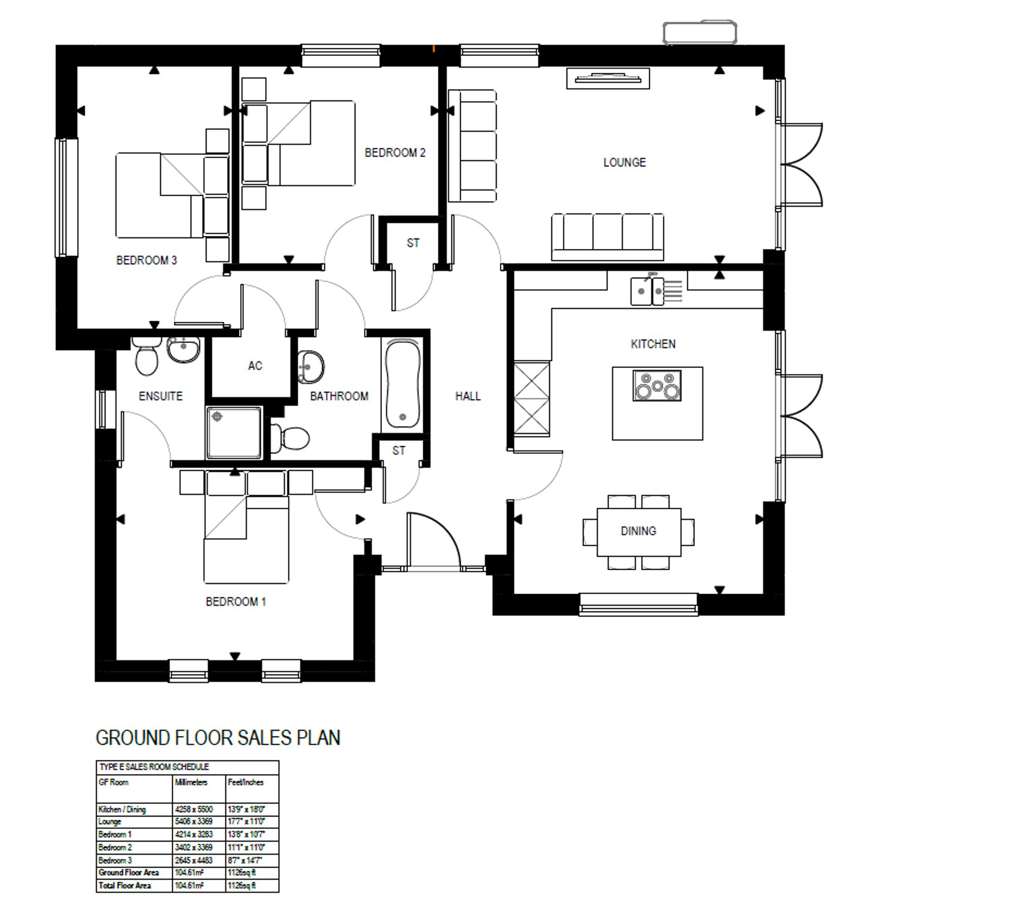 Floorplan for Brent Road, East Brent, TA9