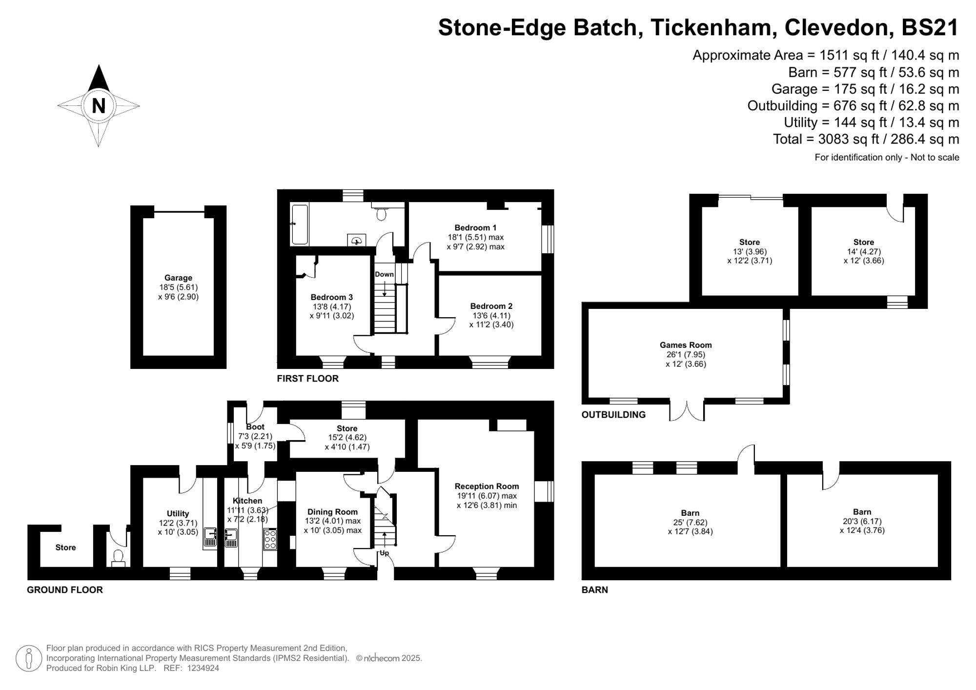 Floorplan for Luggards Cross Farm Stone-Edge Batch, BS21