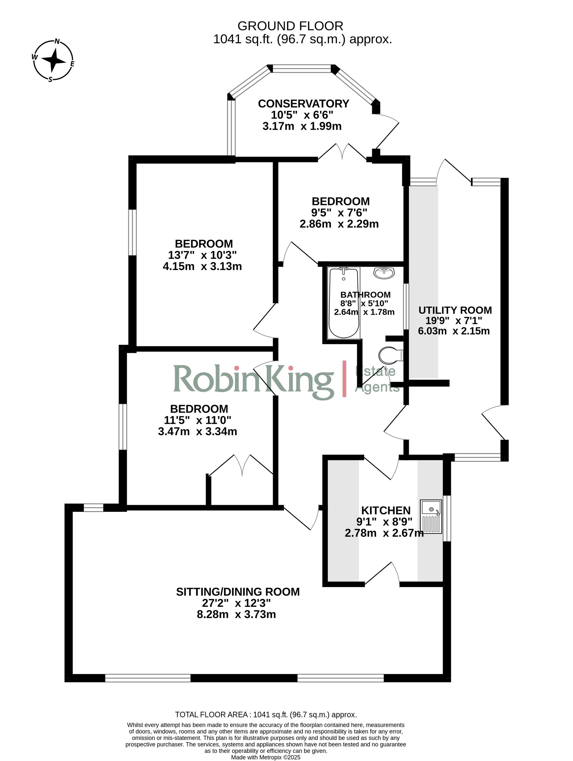 Floorplan for Blackmoor Close, Langford, BS40