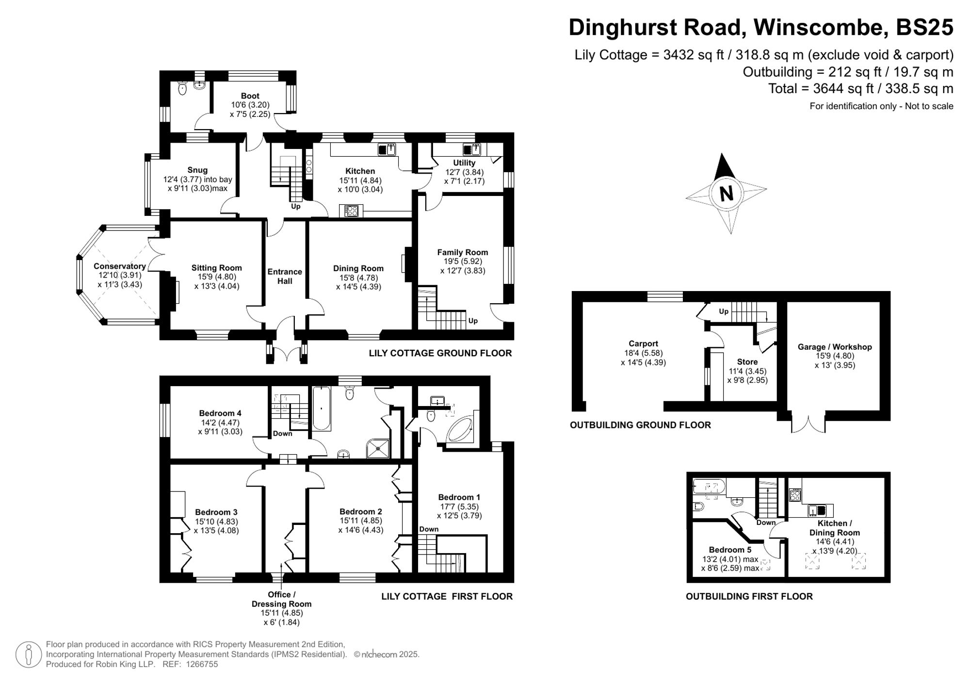 Floorplan for Dinghurst Road, Churchill, BS25