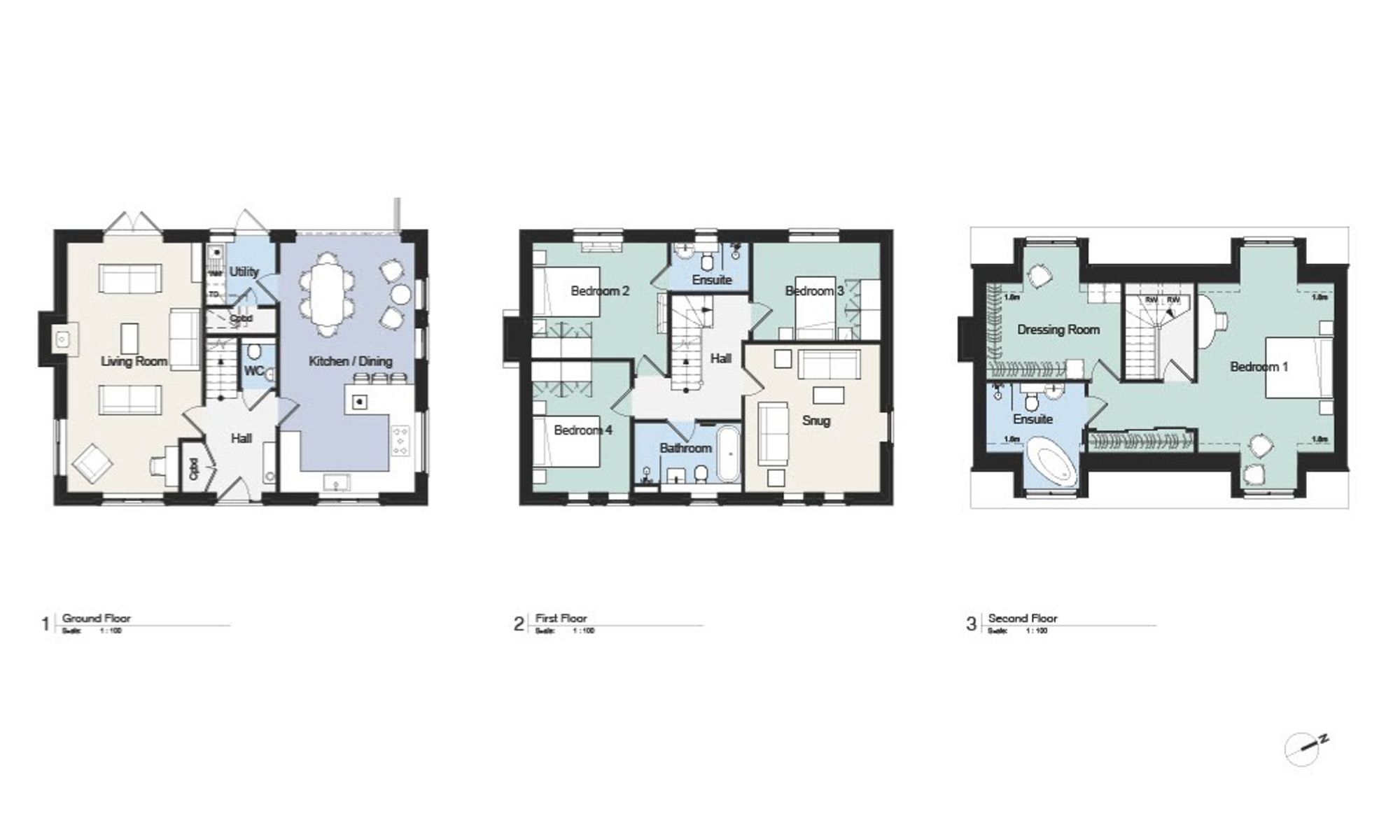 Floorplan for The Lodge, Plot 1 Paddock View, Street End, BS40 - Custom Build