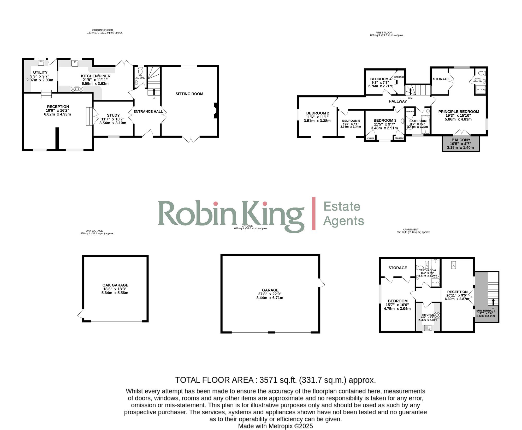 Floorplan for Swiss Vale House, magnificent 5 bed home with detached annexe, BS49