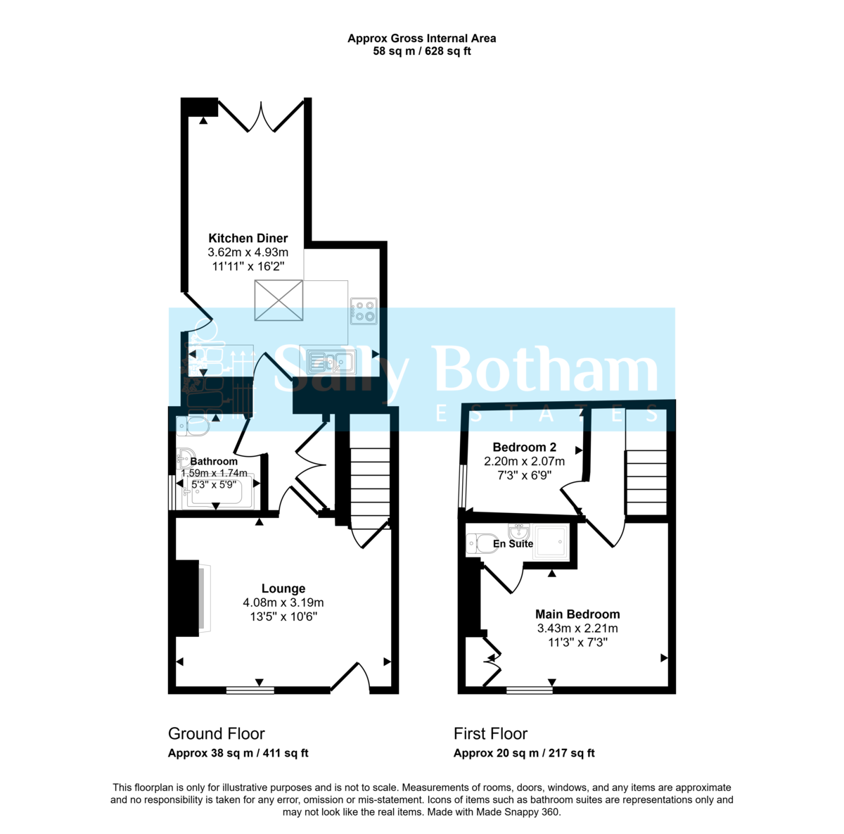 Floorplan for Darley Bridge, Matlock