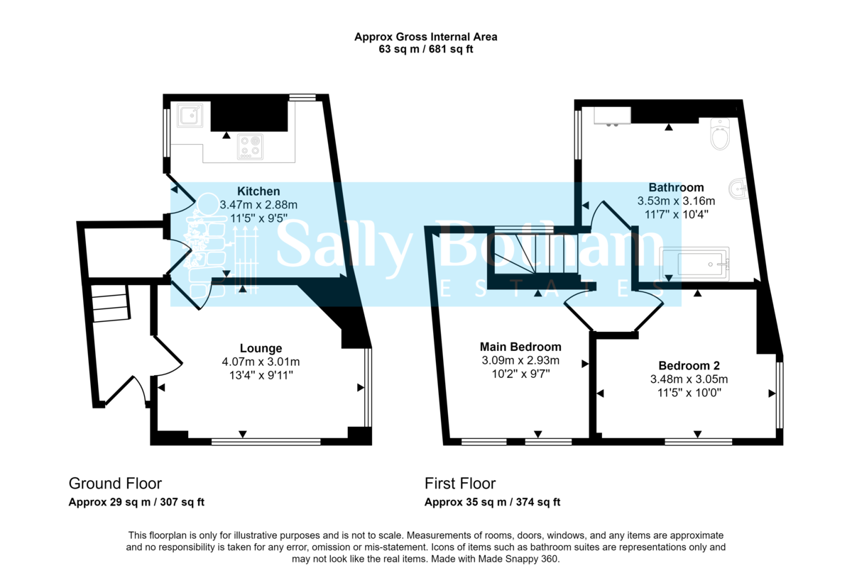 Floorplan for Cromford, Matlock