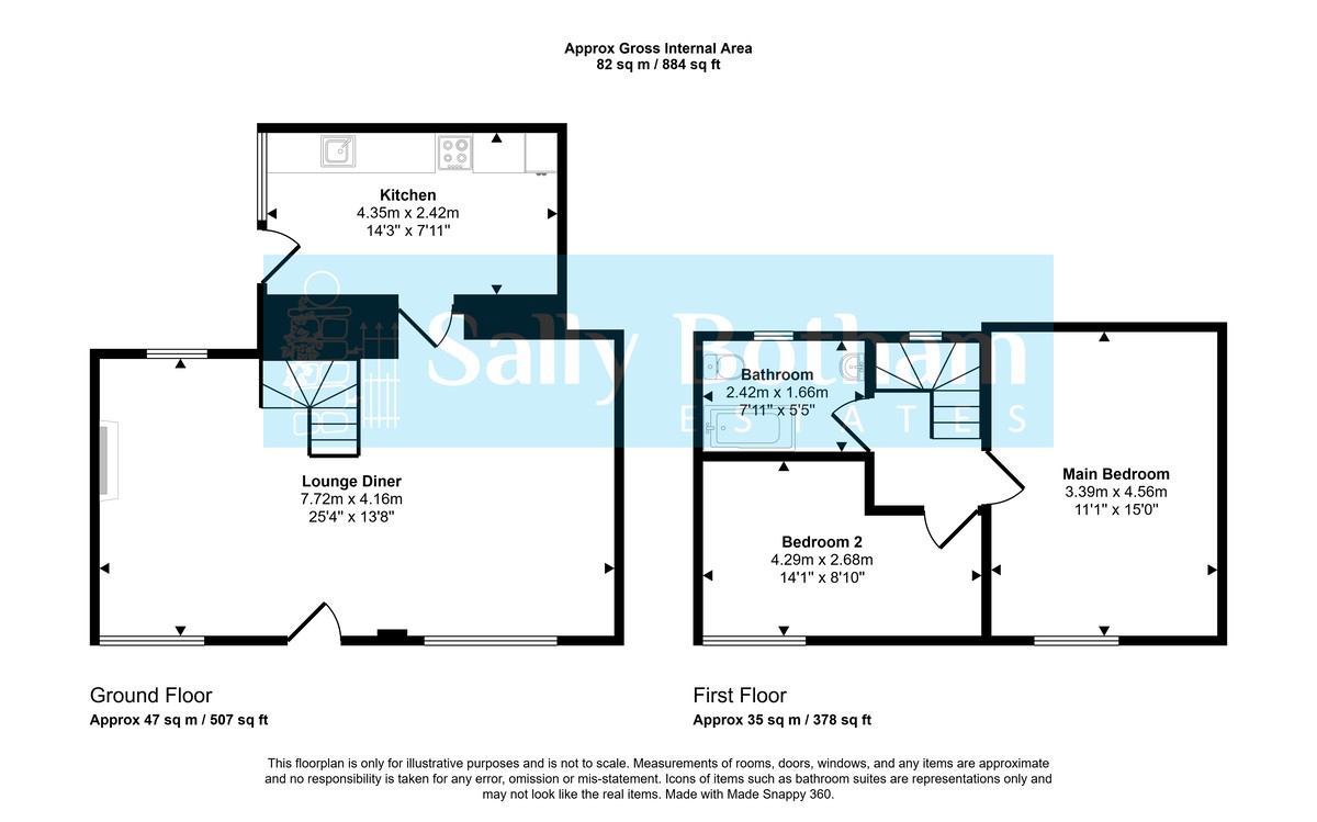 Floorplan for Winster, Matlock