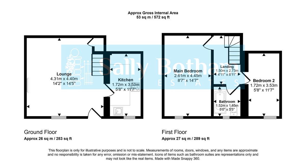 Floorplan for Bank Side Youlgrave