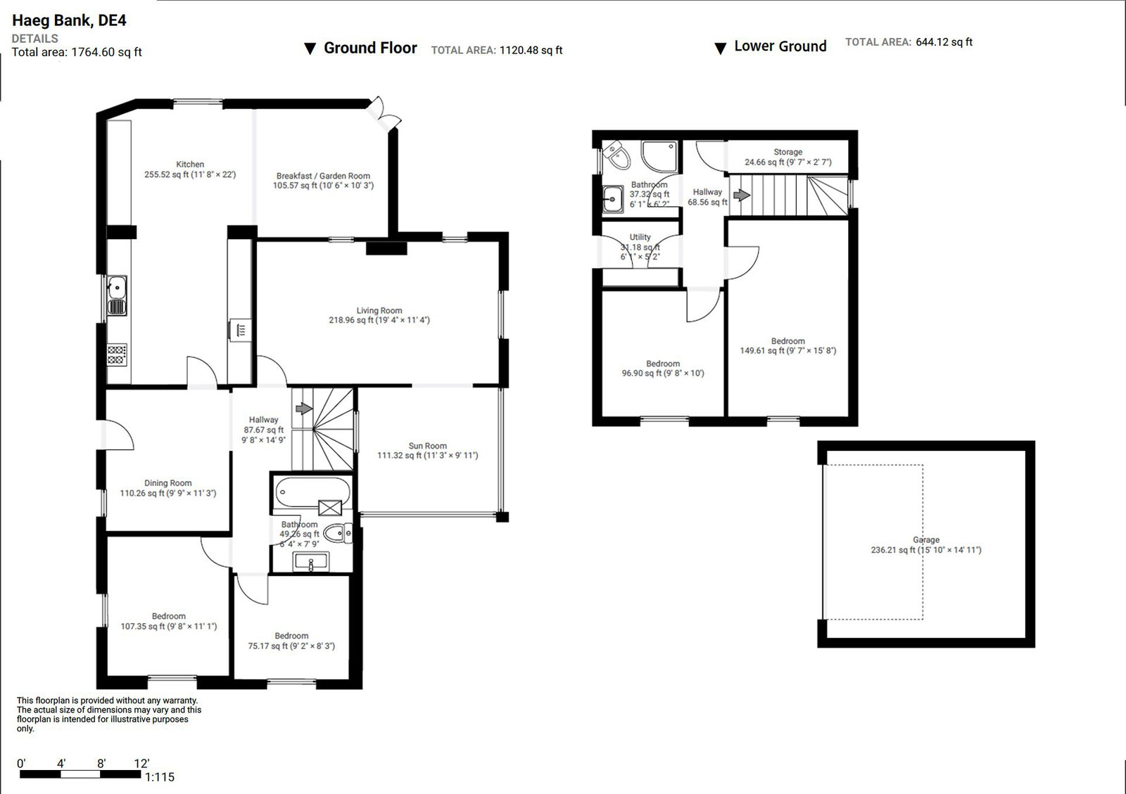 Floorplan for Will Shores Lane, Oker, Matlock