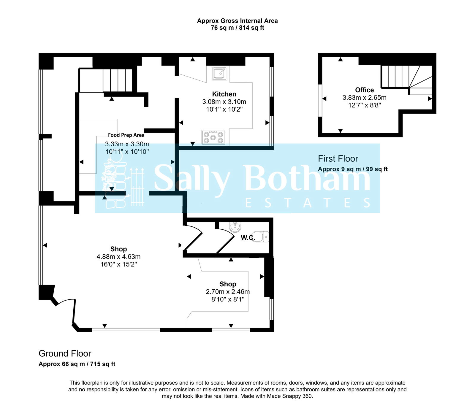 Floorplan for Smedley Street East, Matlock, DE4 3FQ