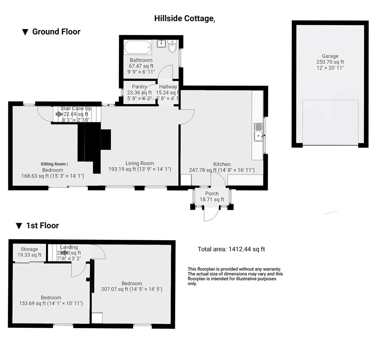 Floorplan for Handley Lane, Handley, S45 9AT