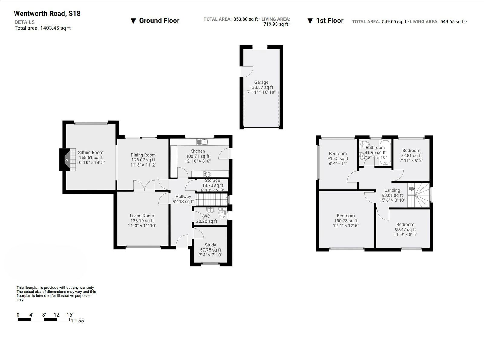 Floorplan for Wentworth Road, Dronfield Woodhouse, S18 8WU