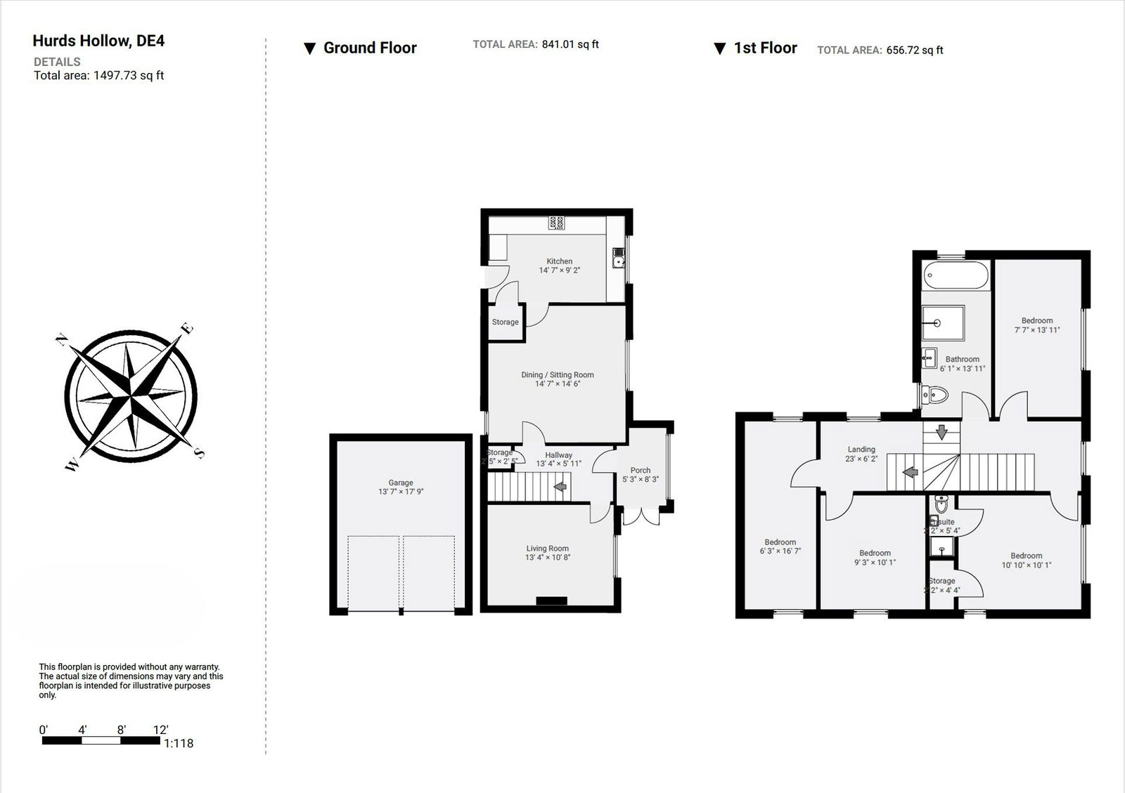 Floorplan for Hurds Hollow, Matlock, DE4 3LA