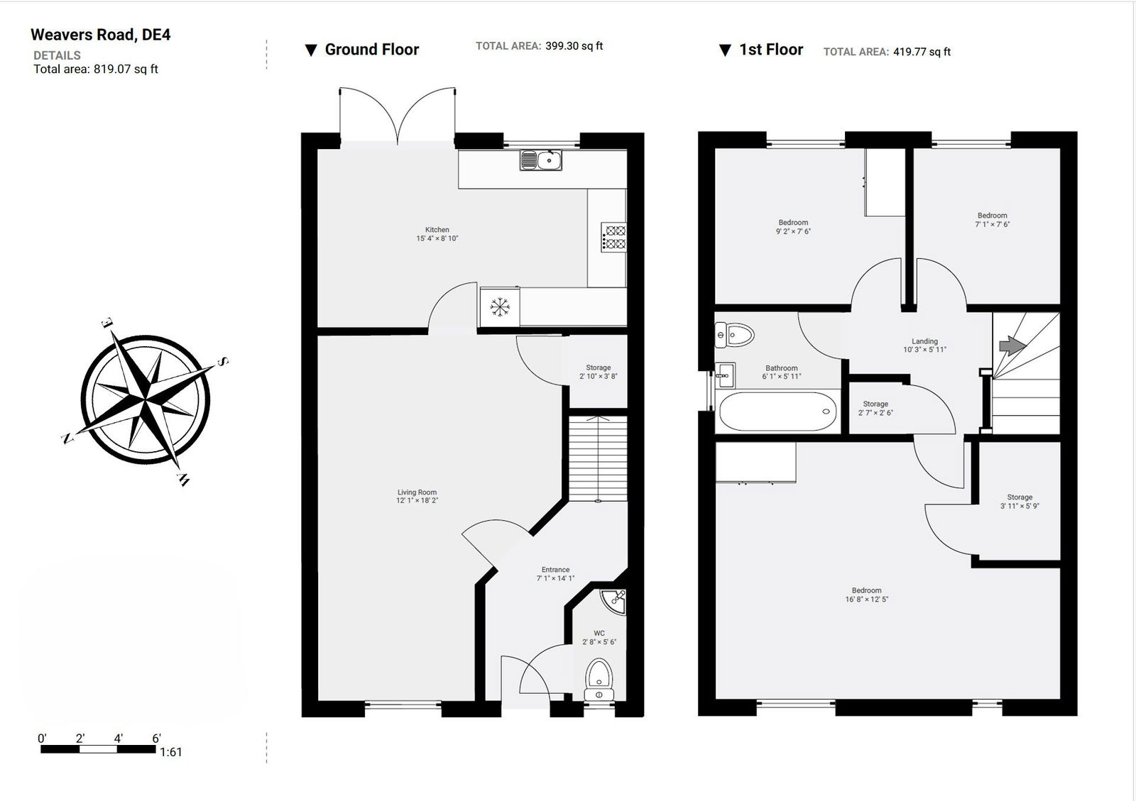 Floorplan for Weavers Road, Matlock, DE4 2FU