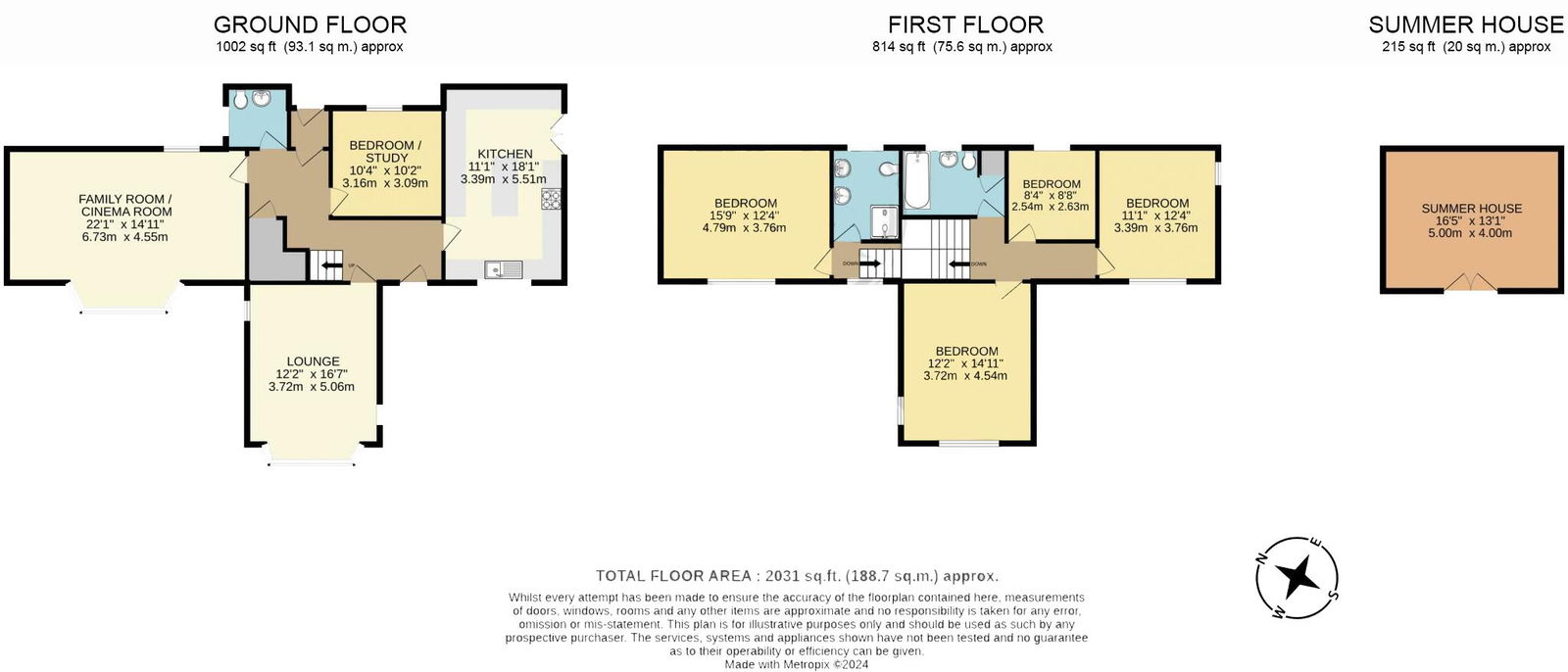 Floorplan for Grove Lane, Hackney, Matlock DE4 2QF