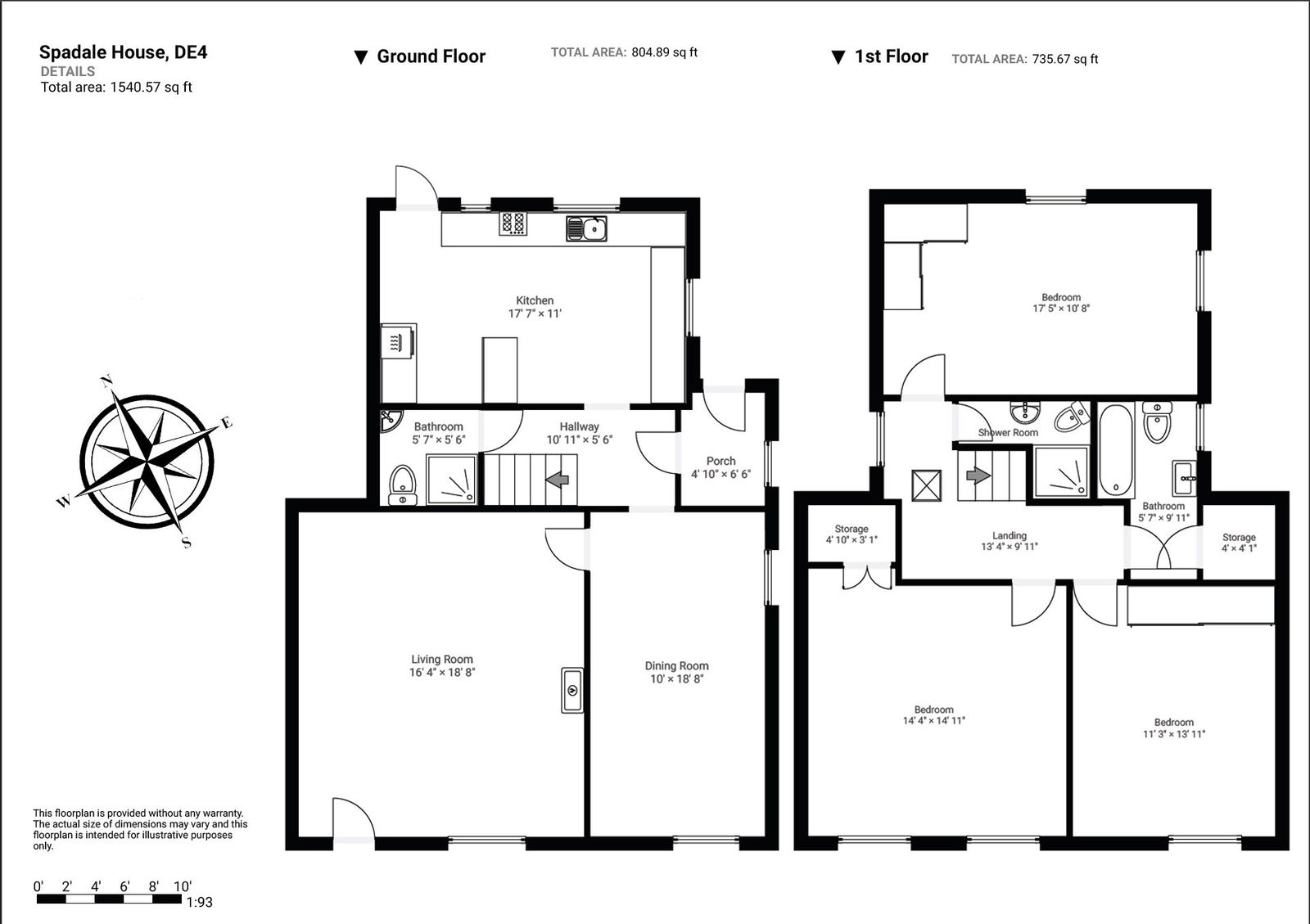 Floorplan for The Square, Main Road, Wensley, Matlock.