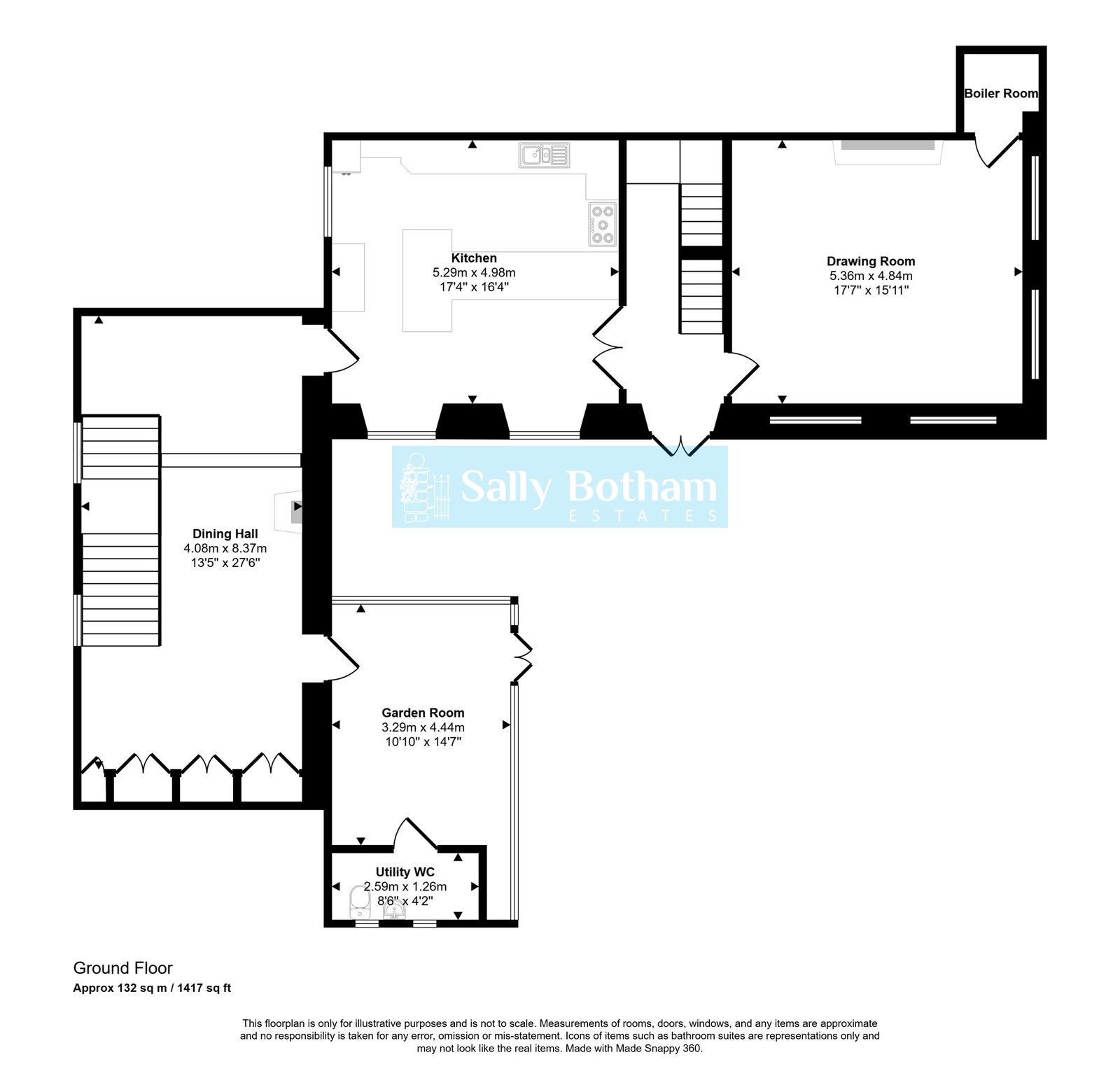 Floorplan for Overton, Ashover, Chesterfield, S45 0JR