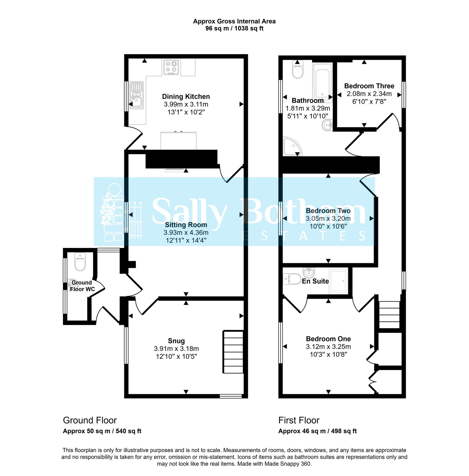 Floorplan for Aston Lane, Oker, Matlock