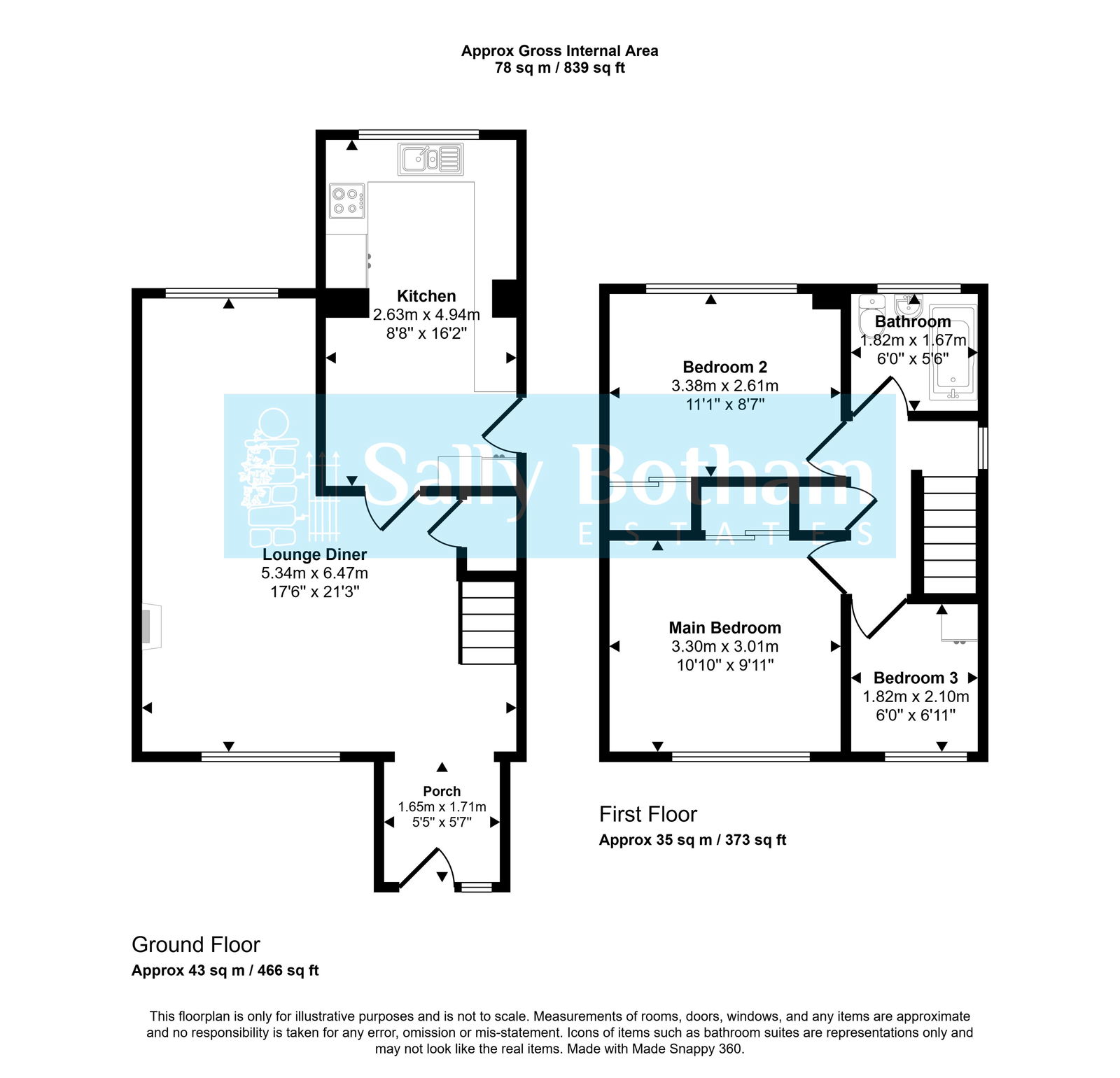 Floorplan for Moorfield, Matlock, DE4 3HF