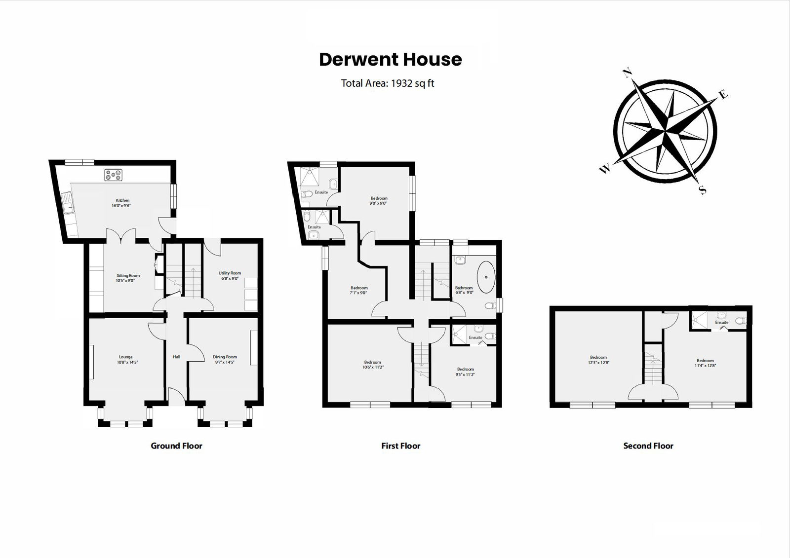 Floorplan for Matlock. C/O Sally Botham Estates, Bank Road.