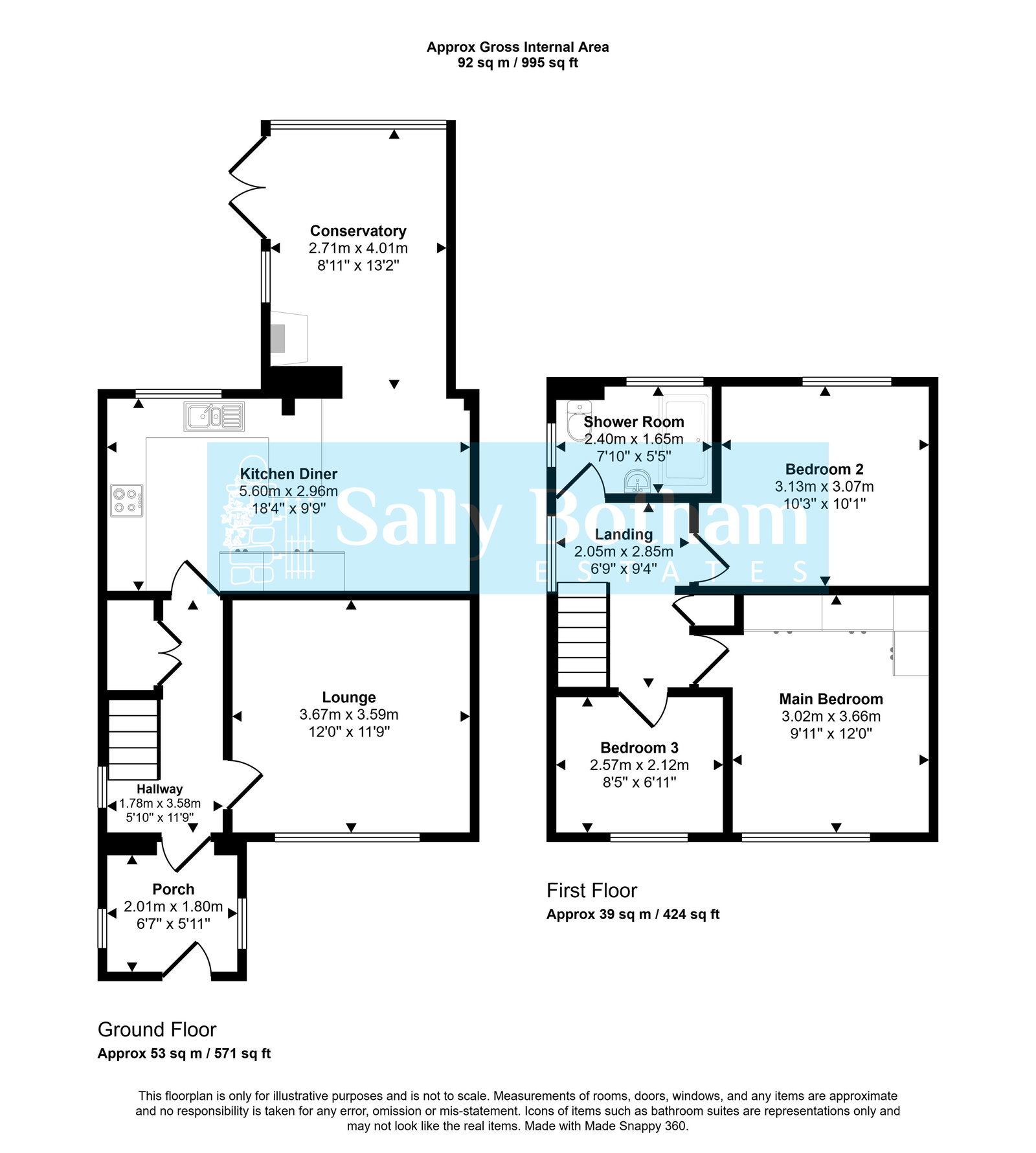 Floorplan for Wolds Rise, Matlock, DE4 3HJ