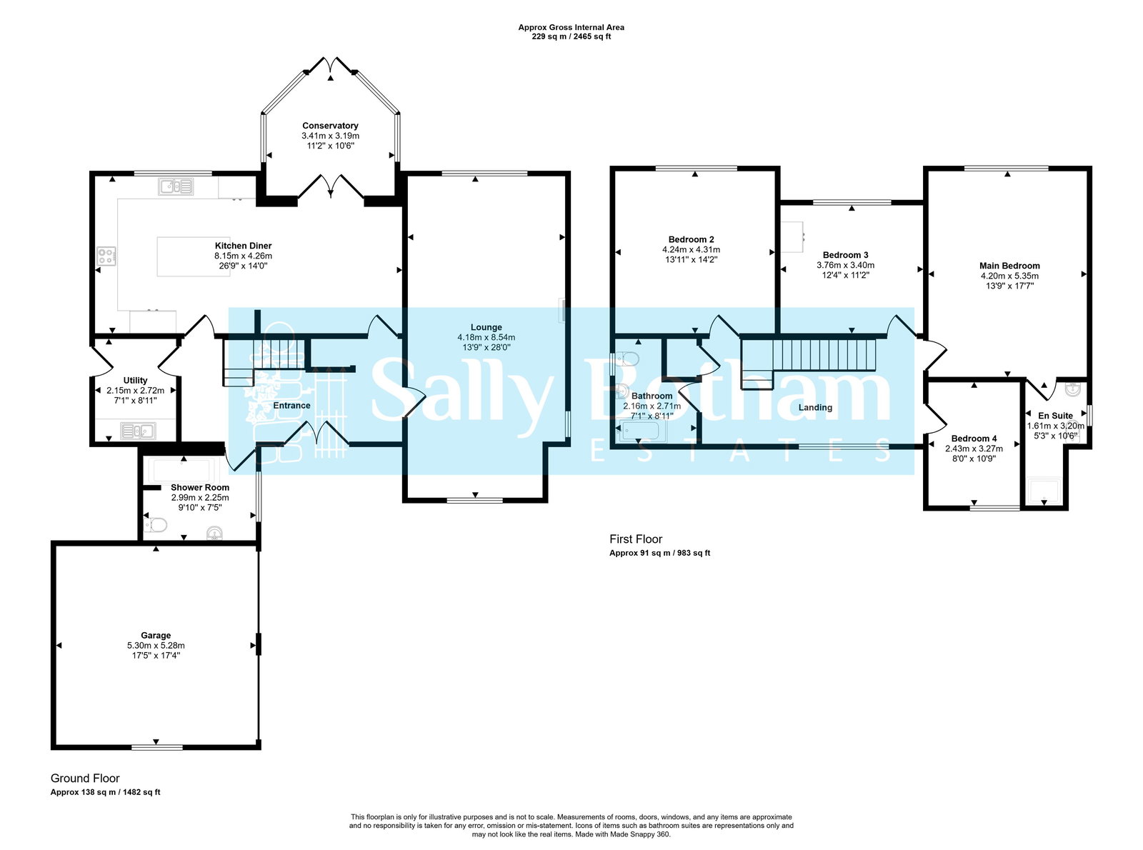 Floorplan for Cavendish Road, Matlock DE4 3JB