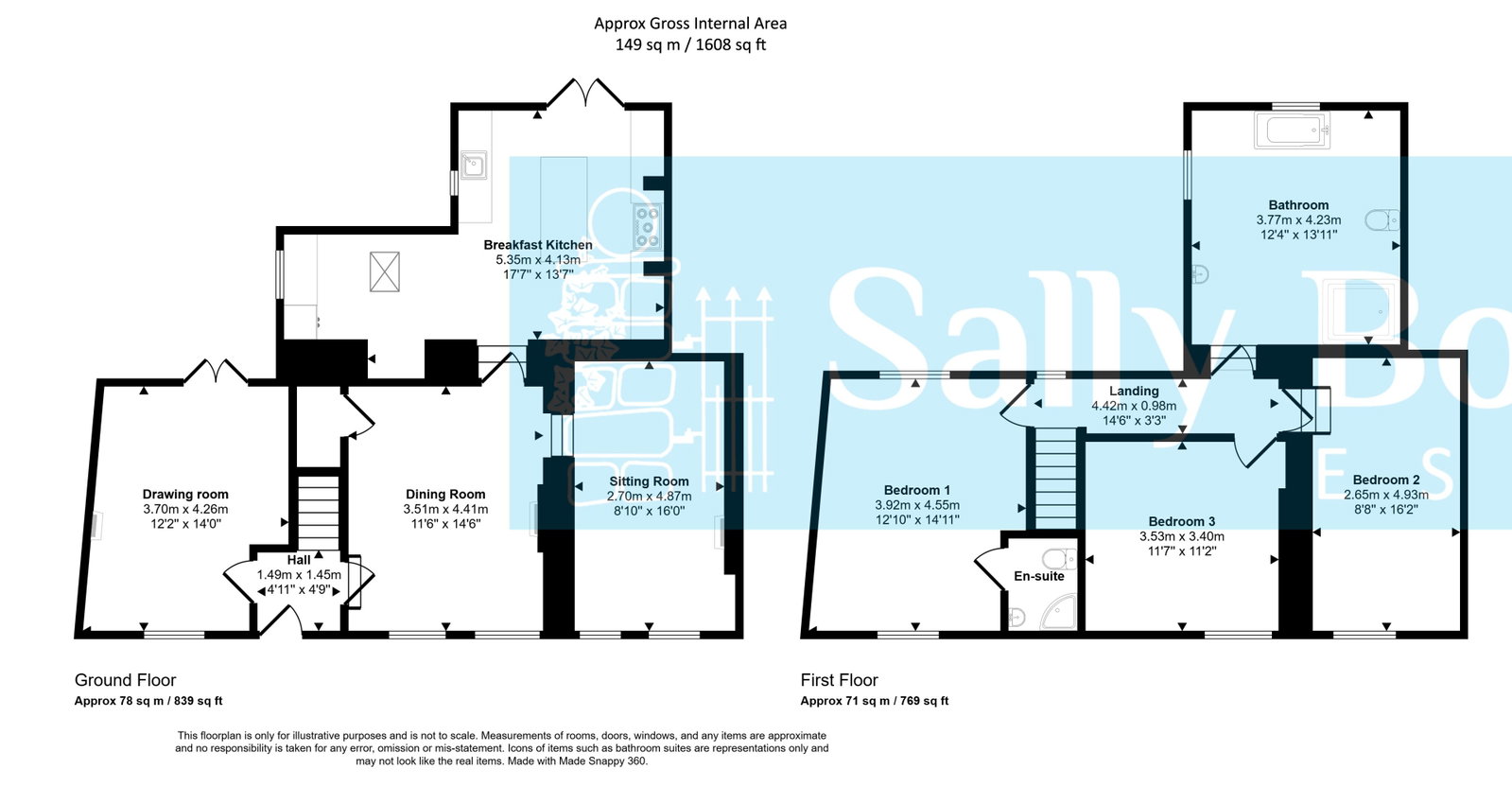 Floorplan for East Bank, Winster, Matlock, DE4 2DT