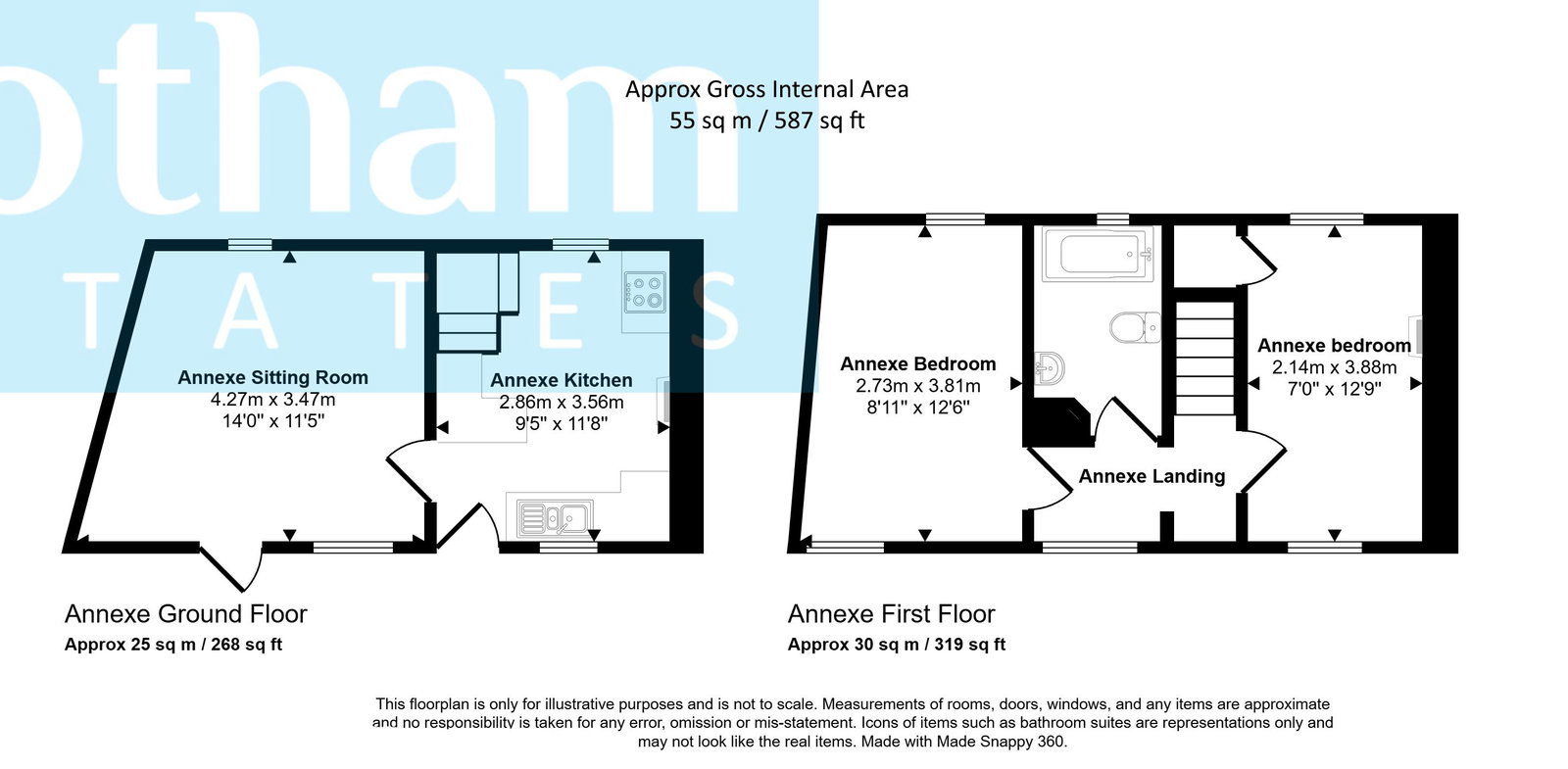Floorplan for East Bank, Winster, Matlock, DE4 2DT