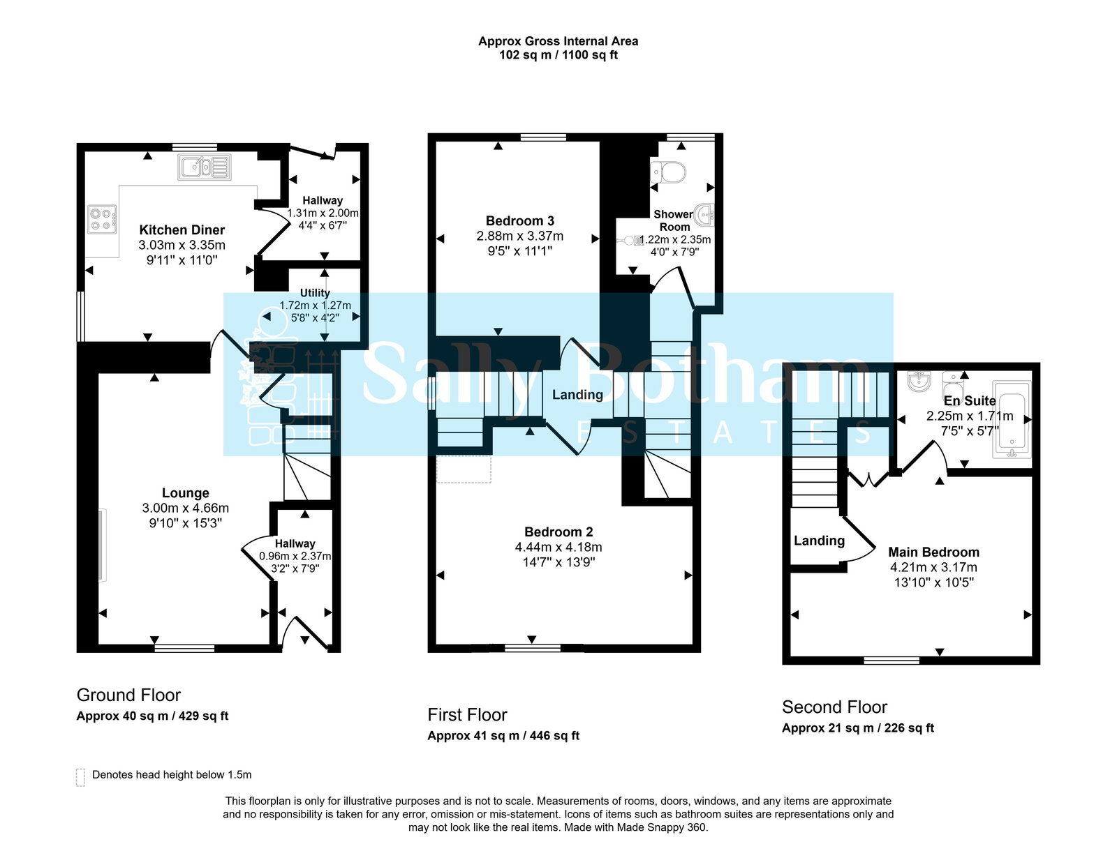 Floorplan for Main Street, Winster. DE4 2DJ
