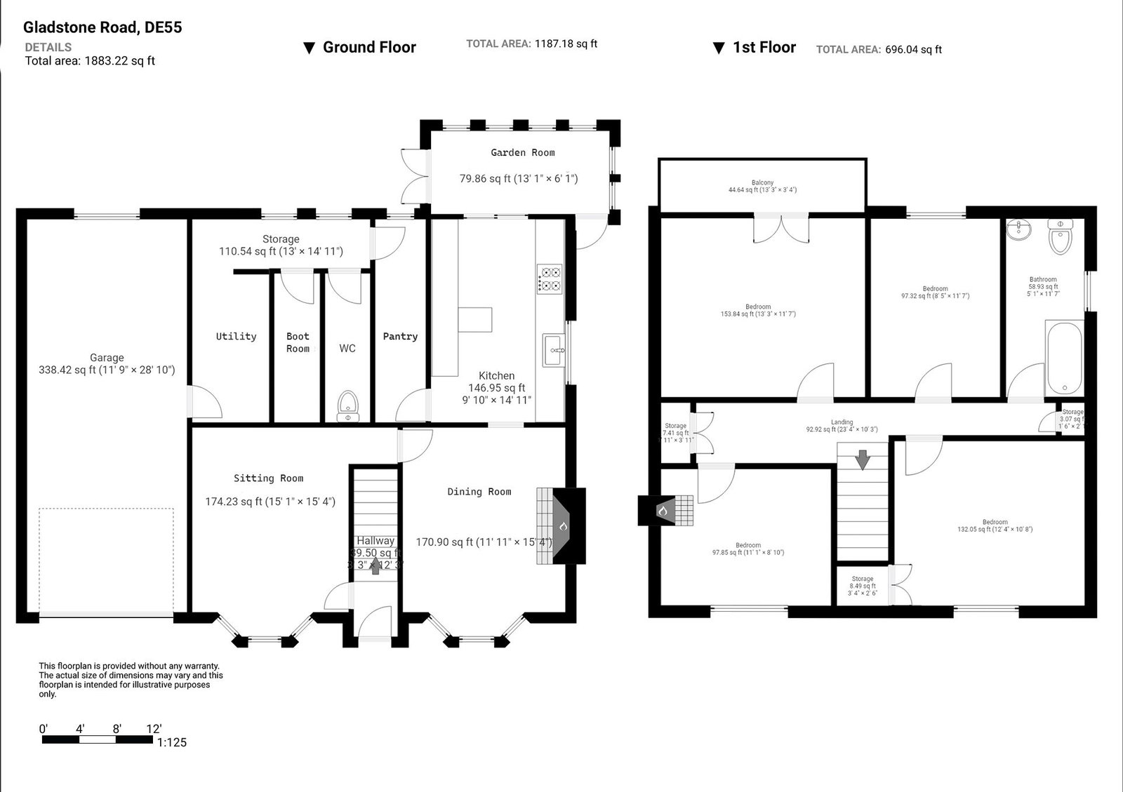 Floorplan for Gladstone Road, Alfreton, DE55 7AW