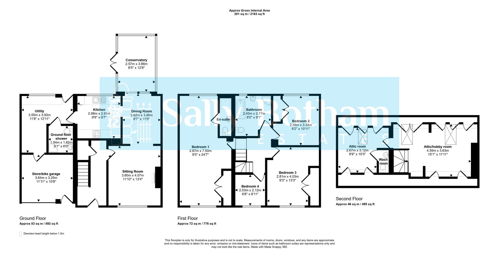 Floorplan for Chesterfield Road, Matlock, DE4 5LE