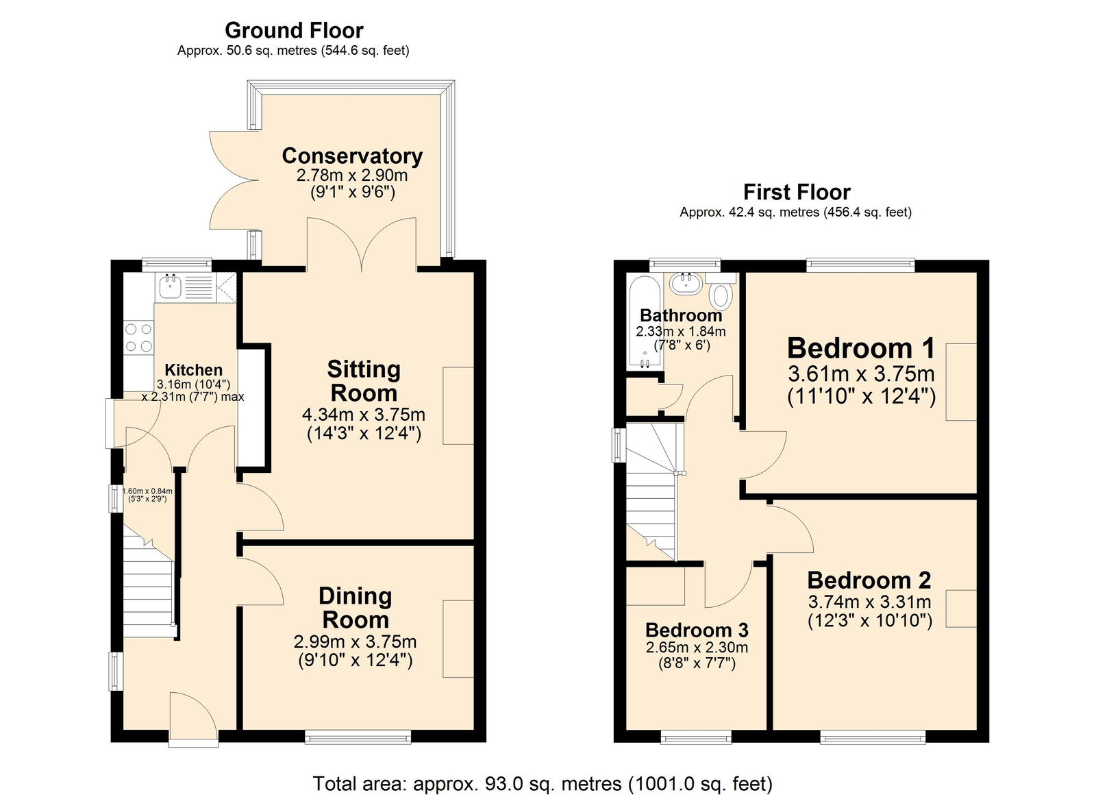 Floorplan for Steeple Grange, Wirksworth.